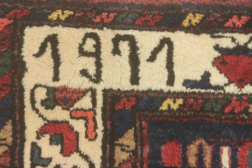 Alternative view of Hand-Knotted Hamadan Persian Rug, 308 × 130 cm, Wool