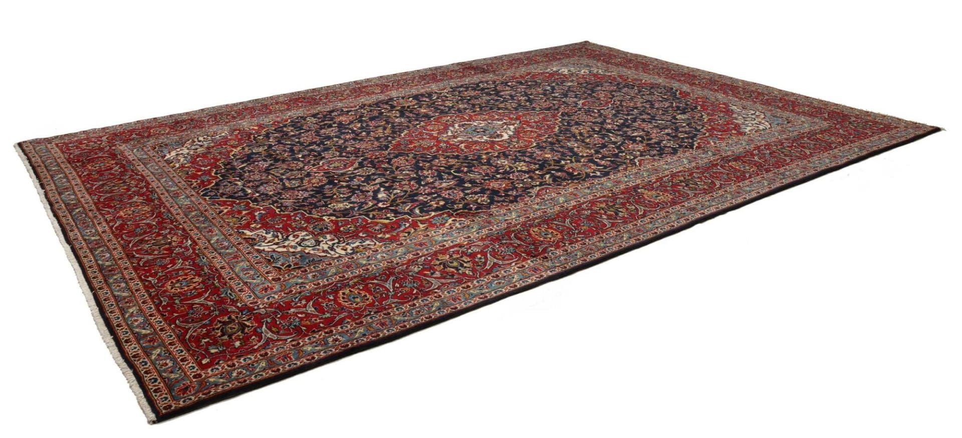 Alternative view of Wool Kashan Persian Rug 298 × 418 cm, hand-knotted