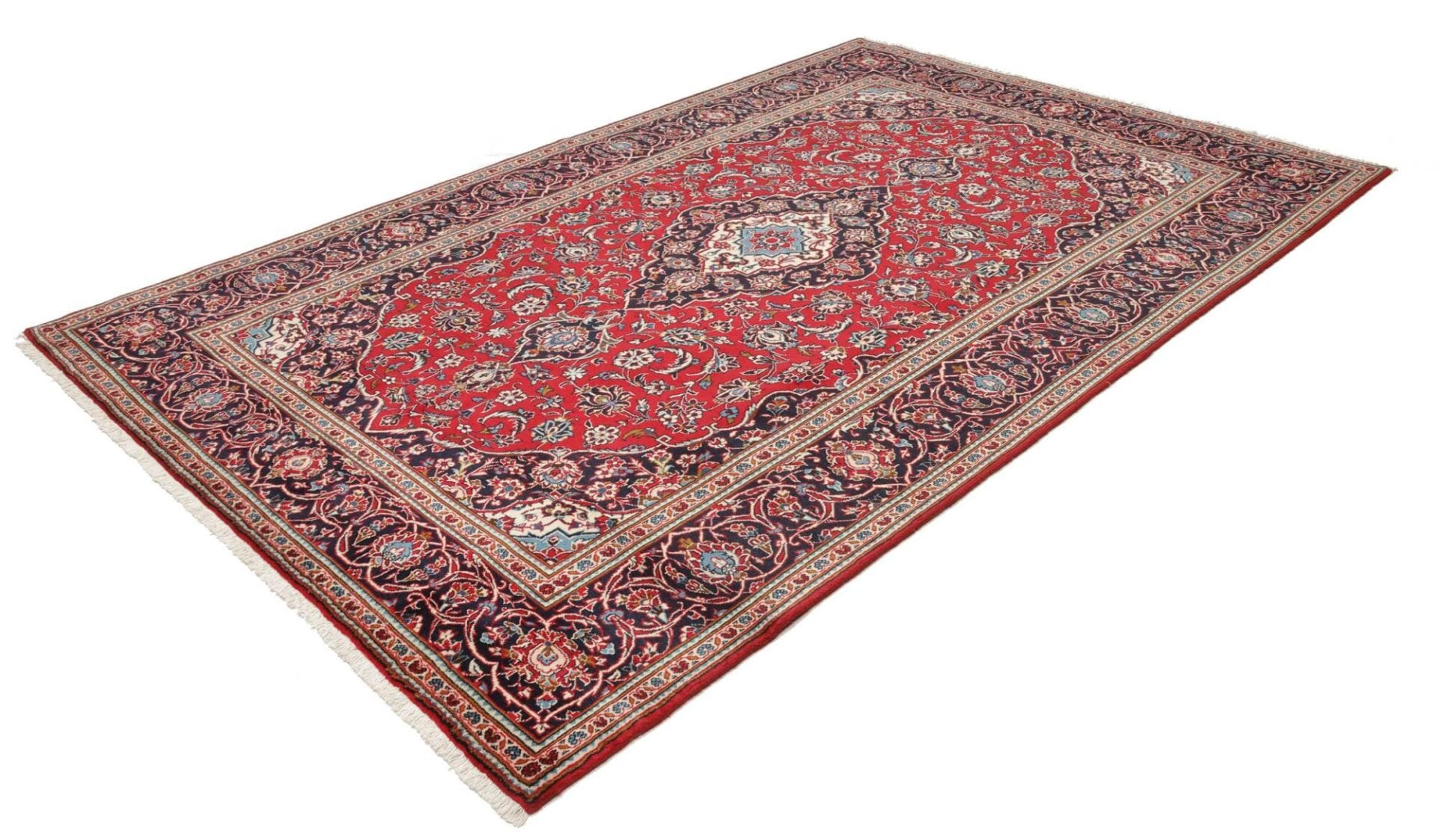Alternative view of Hand-Knotted Kashan Persian Rug, 299 × 398 cm, Wool