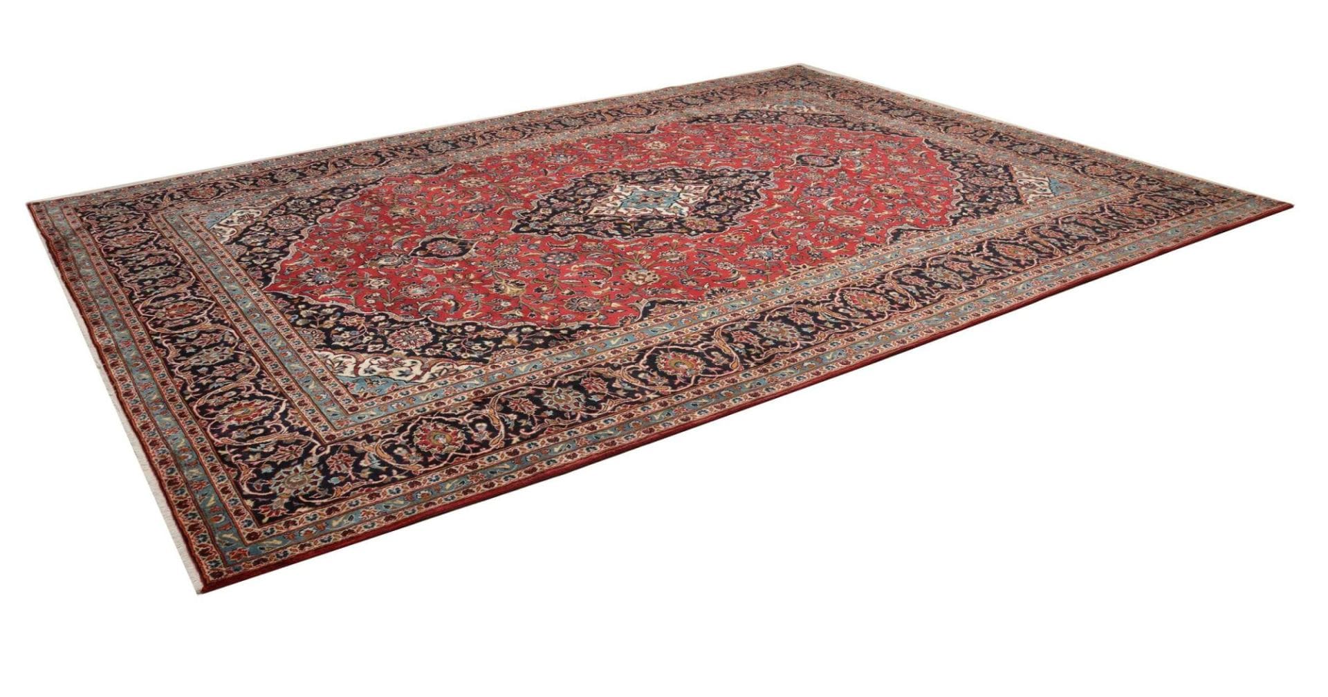 Alternative view of Wool Kashan Persian Rug 296 × 405 cm, hand-knotted