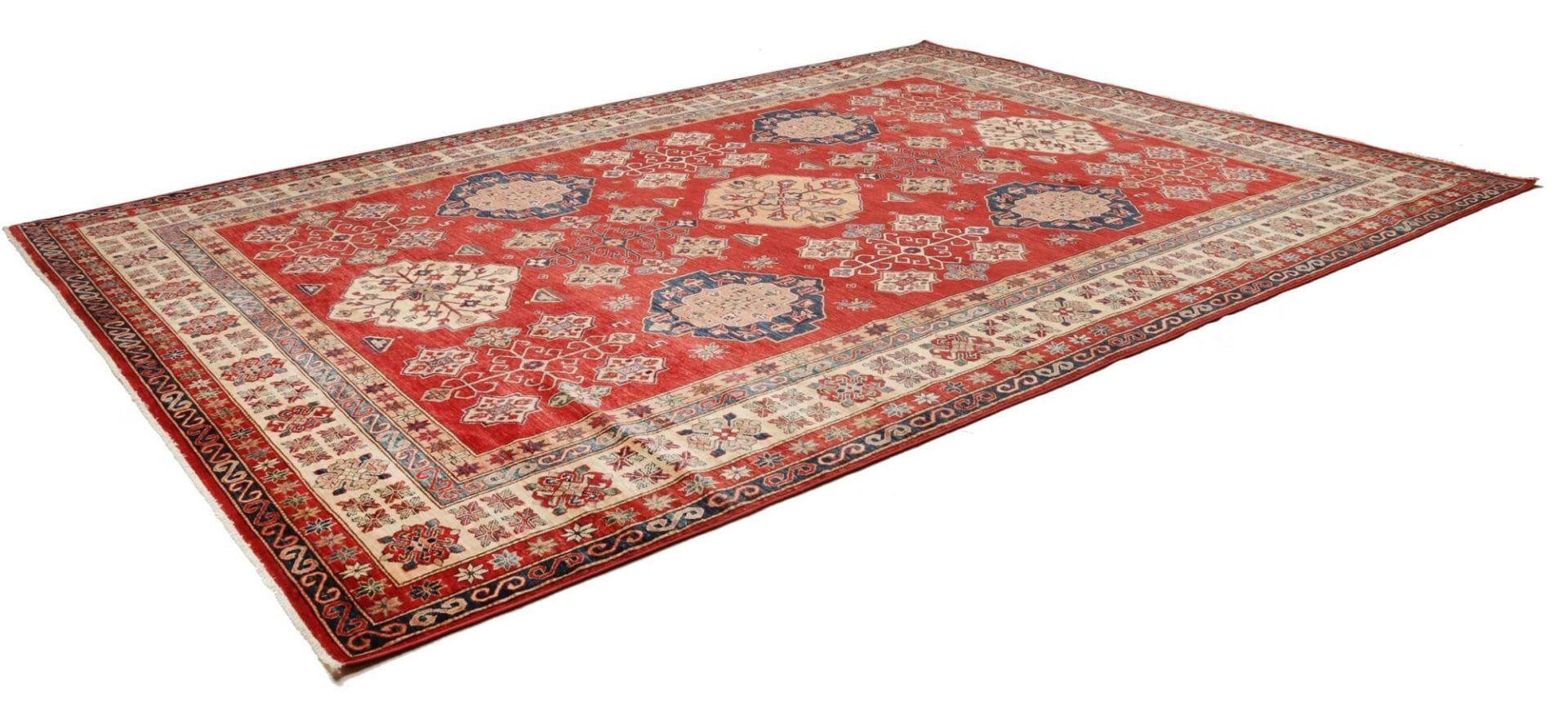 Alternative view of Hand-Knotted Kazak Pakistani Rug, 296 × 398 cm, Wool