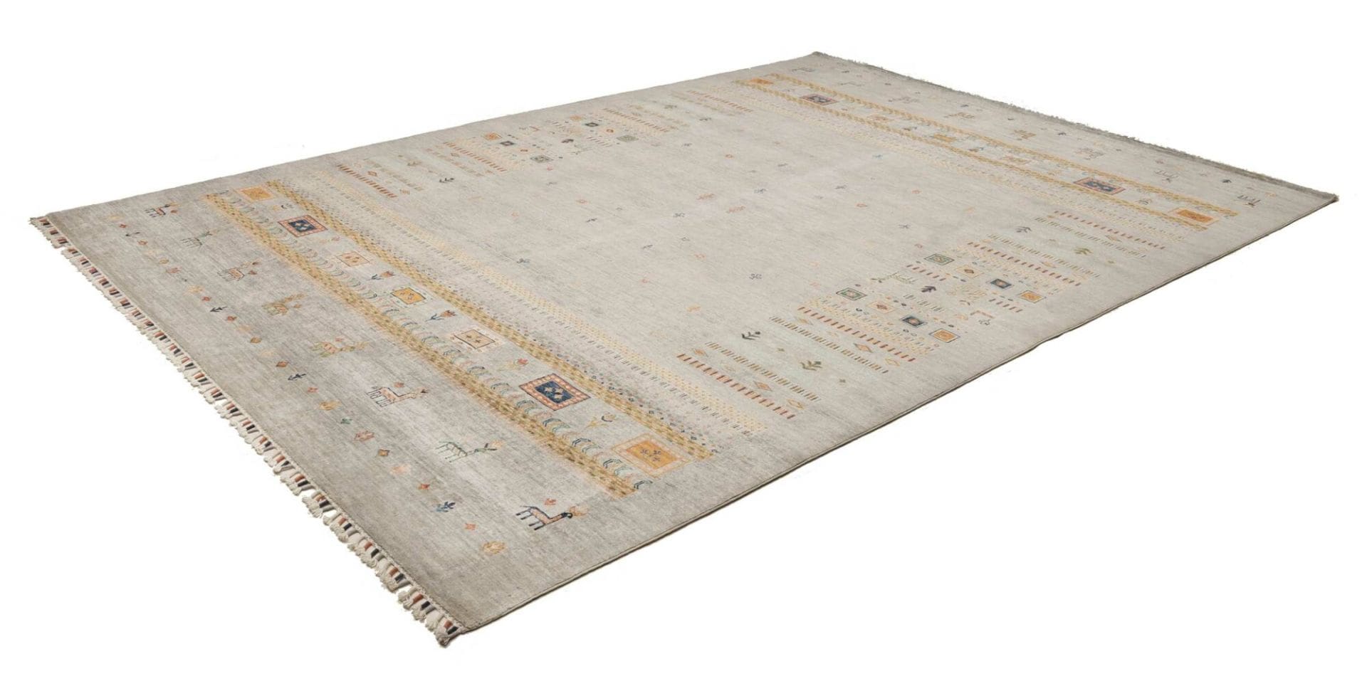 Alternative view of Wool Samarkand Pakistani Rug 254 × 347 cm, hand-knotted