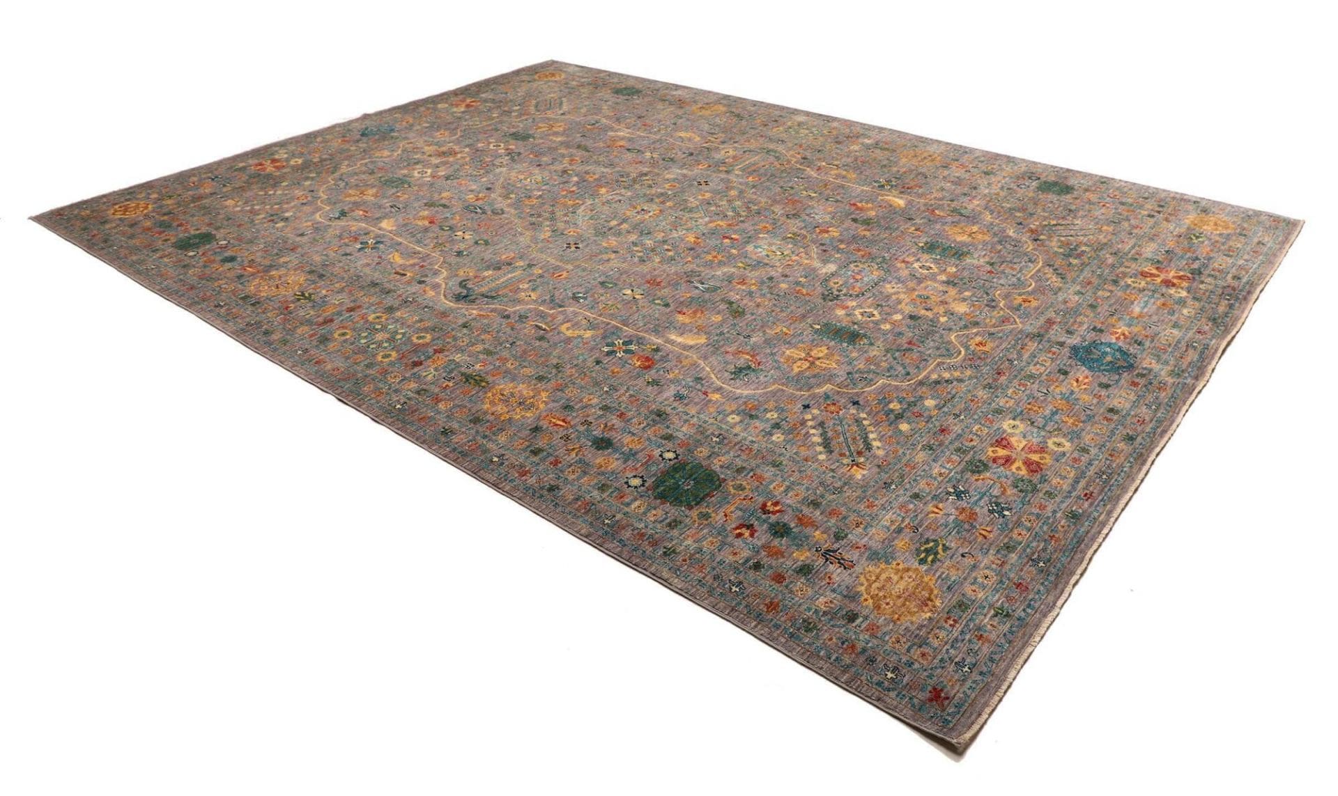 Alternative view of Samarkand Pakistani Rug 269 × 364 cm in Wool, hand-knotted