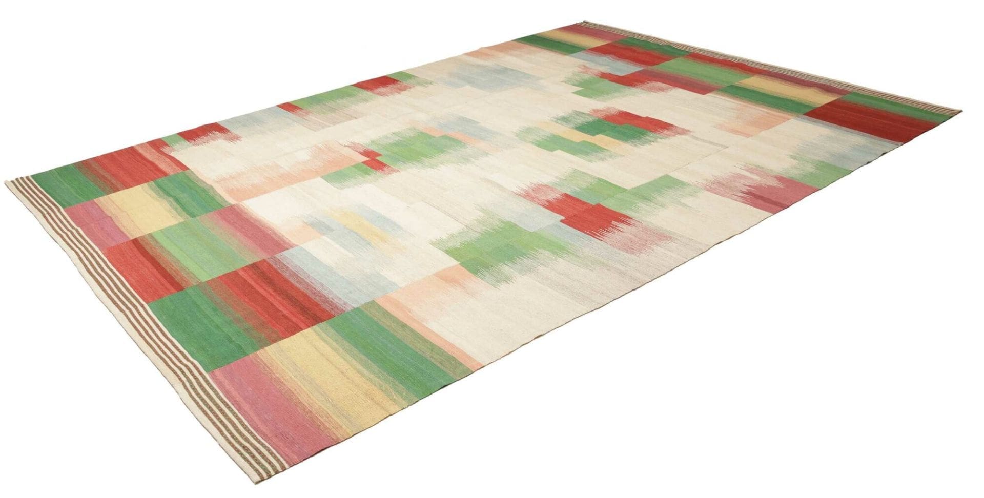 Alternative view of Wool Kilim Persian Rug 253 × 352 cm, hand-woven