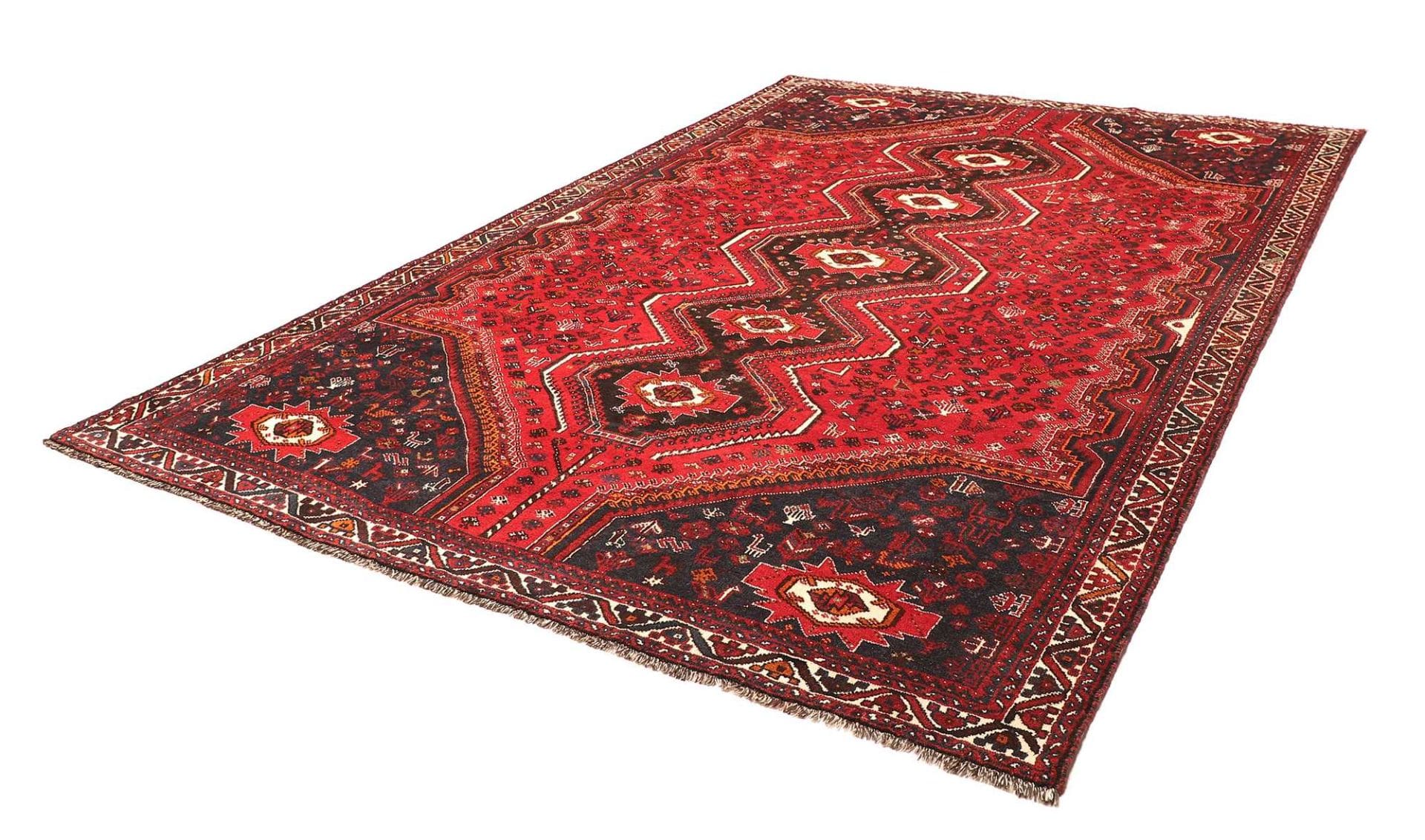 Alternative view of Hand-Knotted Shiraz Persian Rug, 238 × 337 cm, Wool