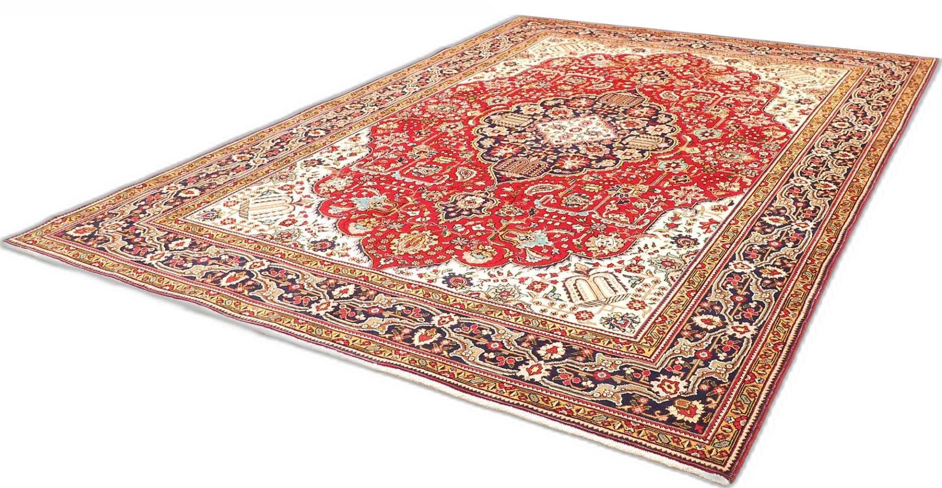 Alternative view of Hand-Knotted Tabriz Persian Rug, 259 × 338 cm, Wool