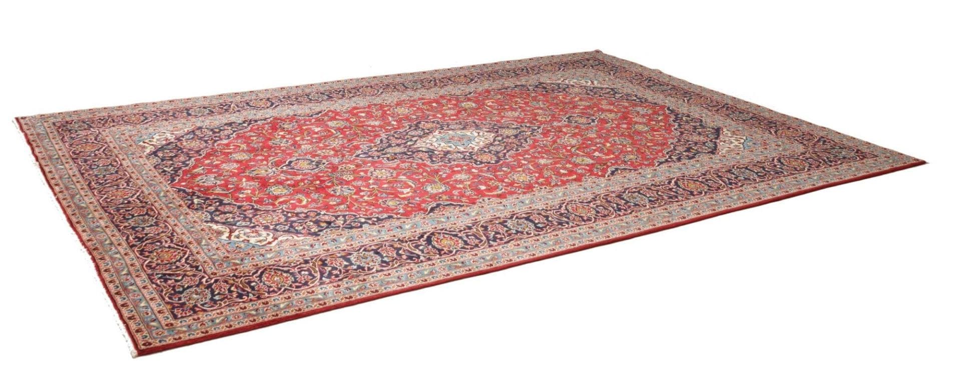 Alternative view of Hand-Knotted Kashan Persian Rug, 248 × 352 cm, Wool