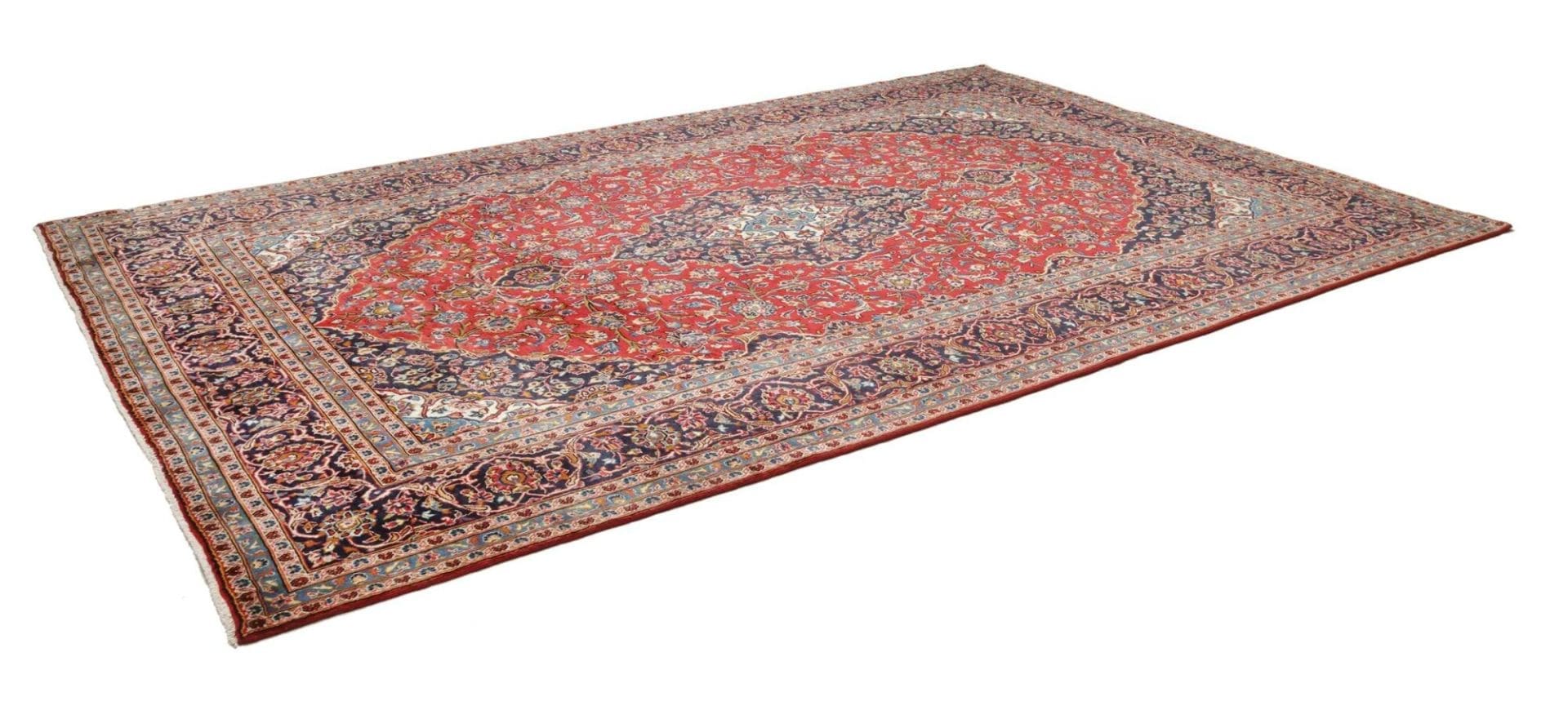 Alternative view of Hand-Knotted Kashan Persian Rug, 250 × 375 cm, Wool