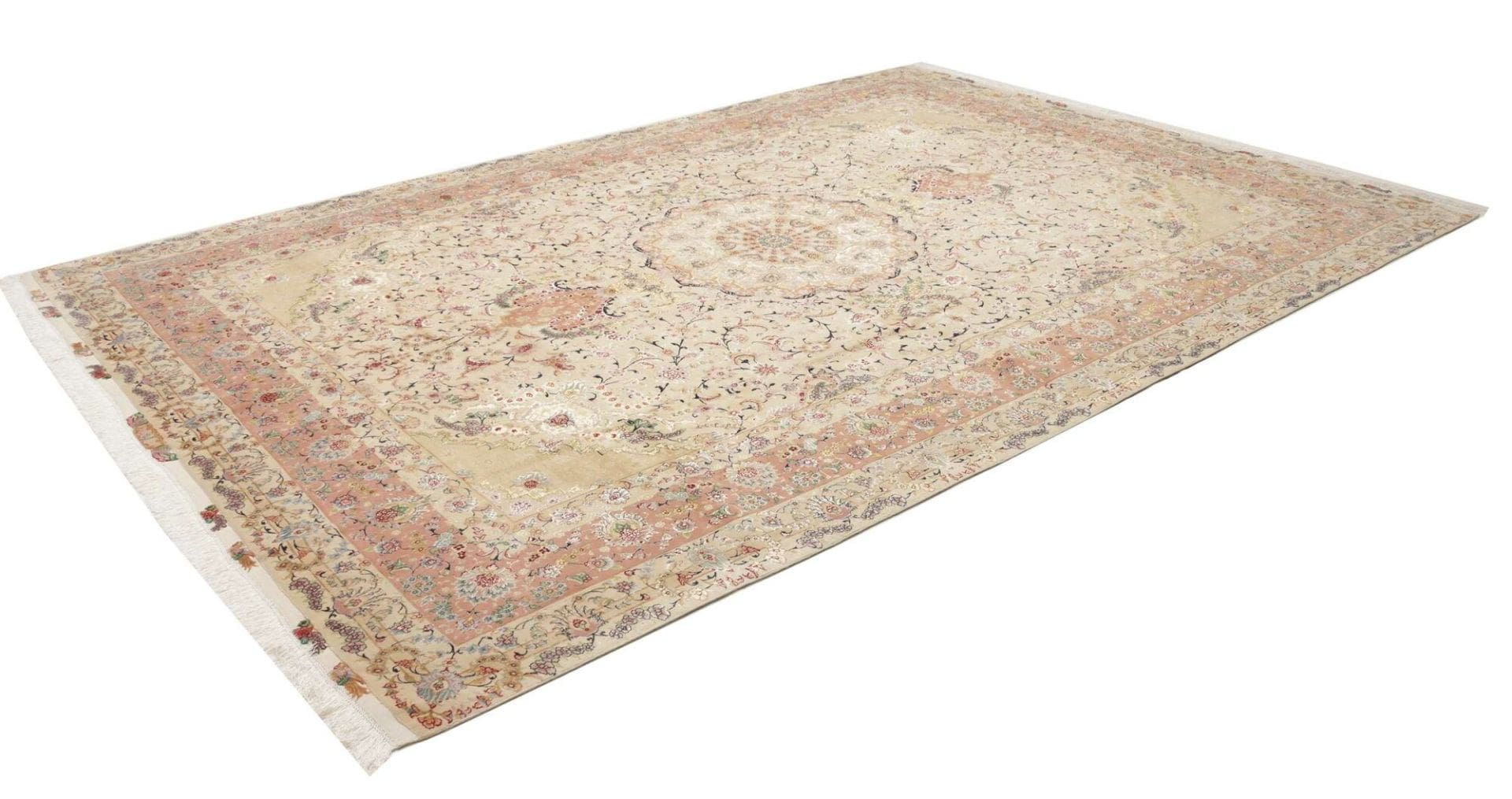 Alternative view of Hand-Knotted Tabriz Persian Rug, 251 × 363 cm, Wool