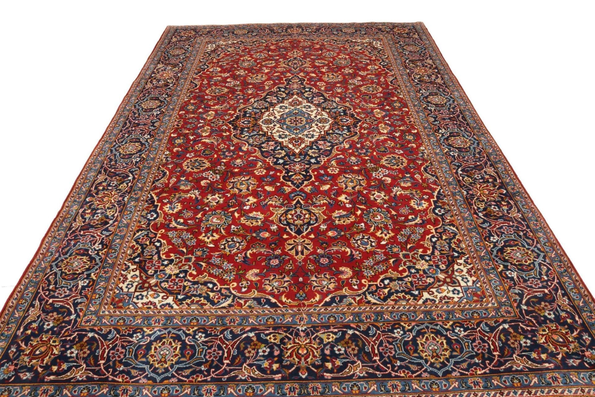 Hand-Knotted Kashan Persian Rug, 233 × 354 cm, Wool - Image 4