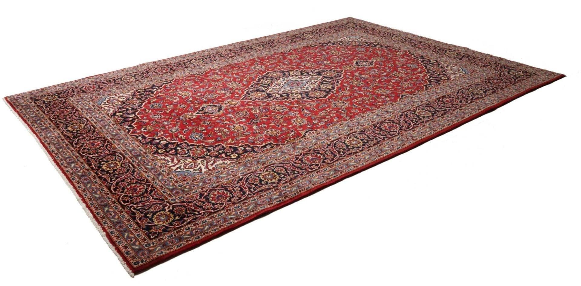 Alternative view of Wool Kashan Persian Rug 248 × 354 cm, hand-knotted
