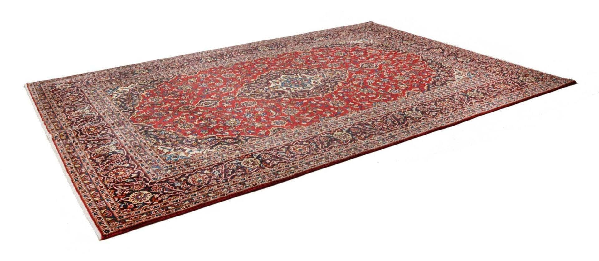 Alternative view of Wool Kashan Persian Rug 250 × 357 cm, hand-knotted