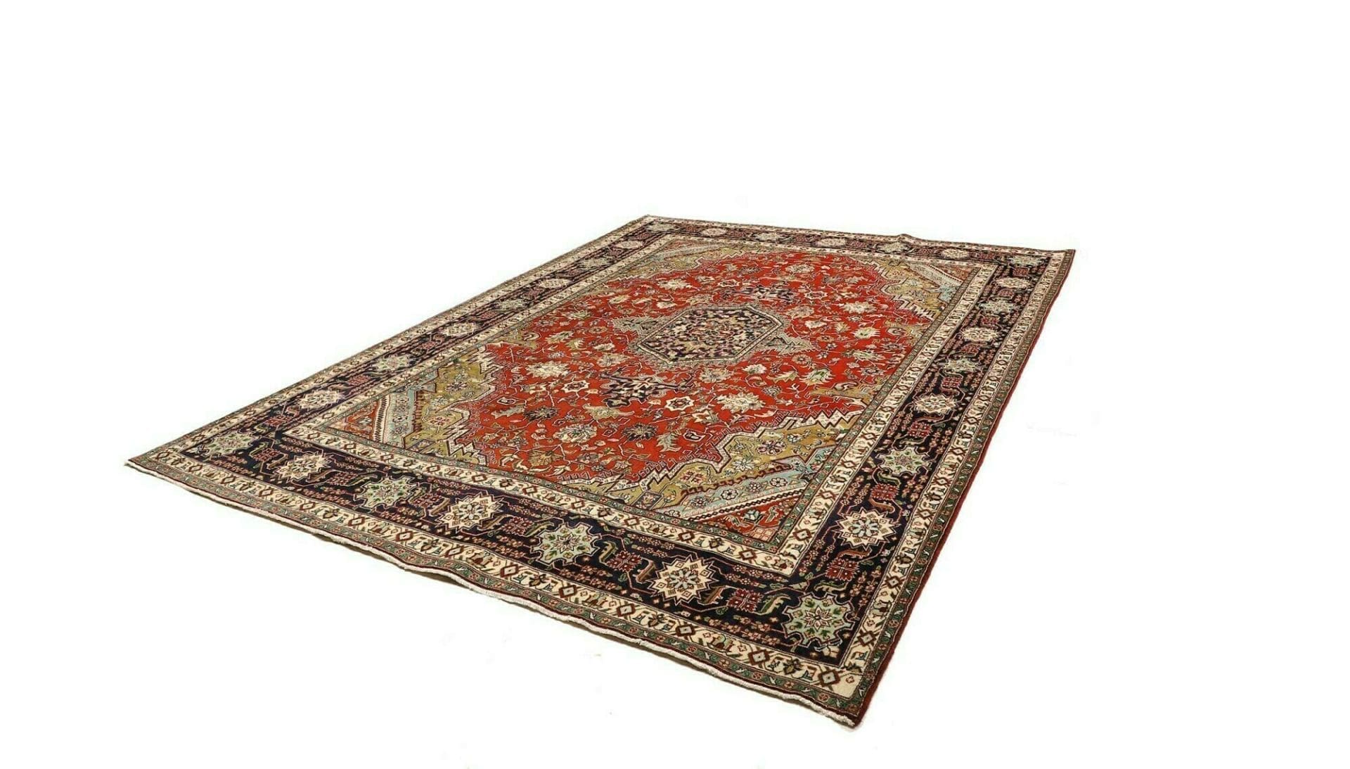 Alternative view of Hand-Knotted Tabriz Persian Rug, 253 × 340 cm, Wool