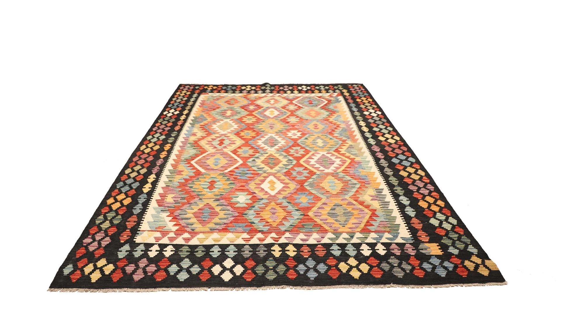 Alternative view of Wool Kilim Pakistani Rug 212 × 287 cm, hand-woven