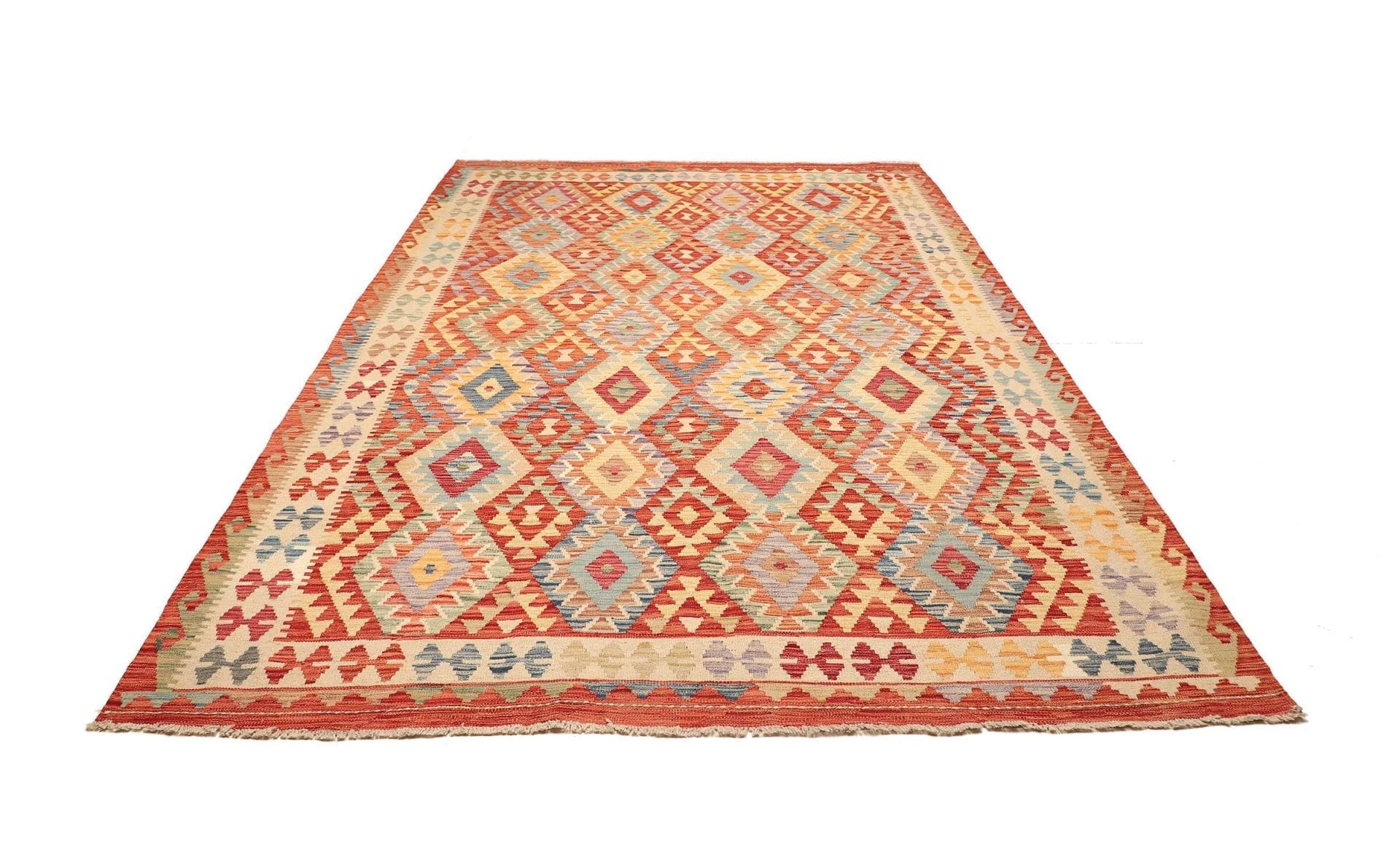 Alternative view of Kilim Pakistani Rug 208 × 294 cm in Wool, hand-woven