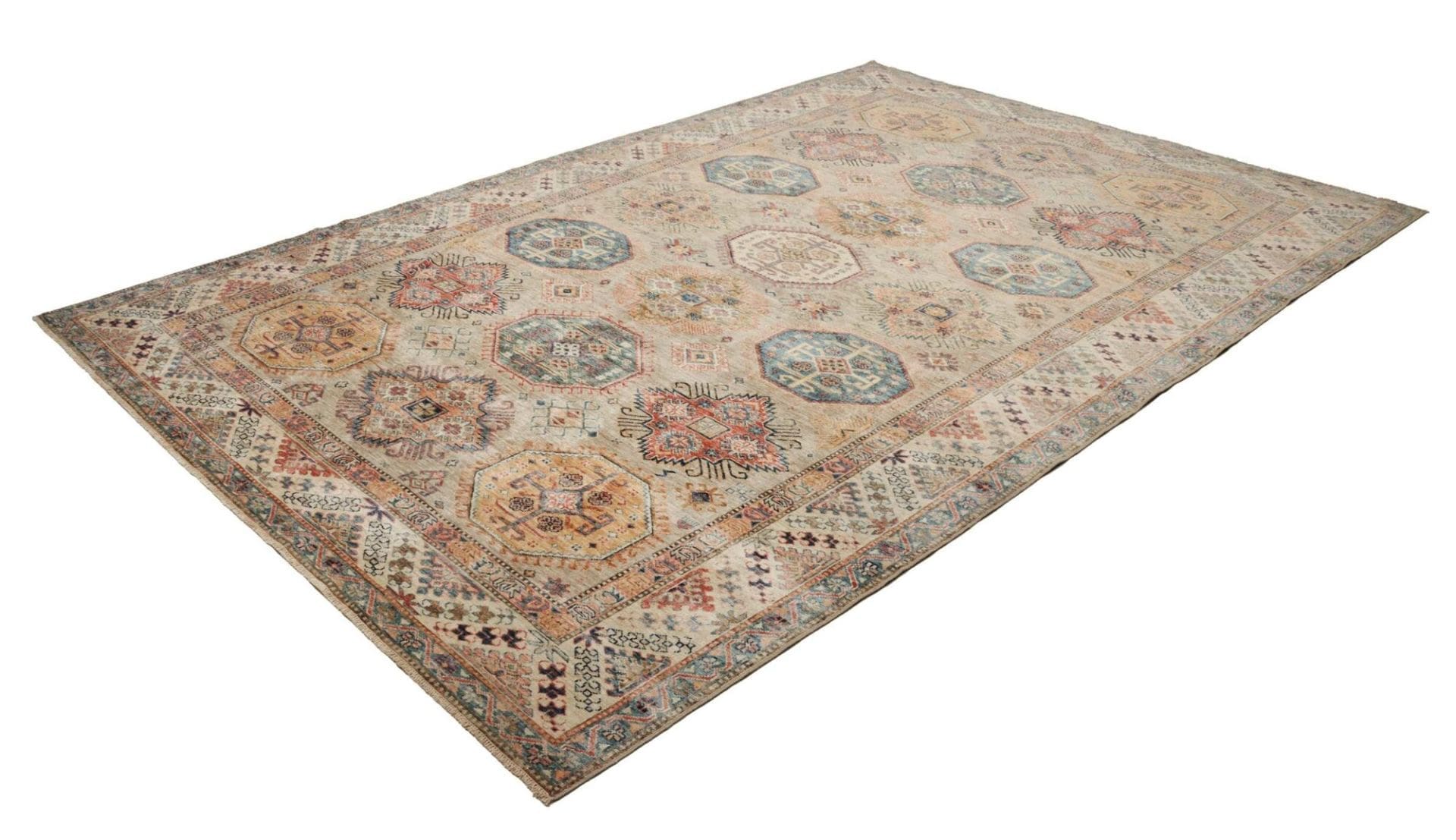Alternative view of Kazak Pakistani Rug 209 × 304 cm in Wool, hand-knotted