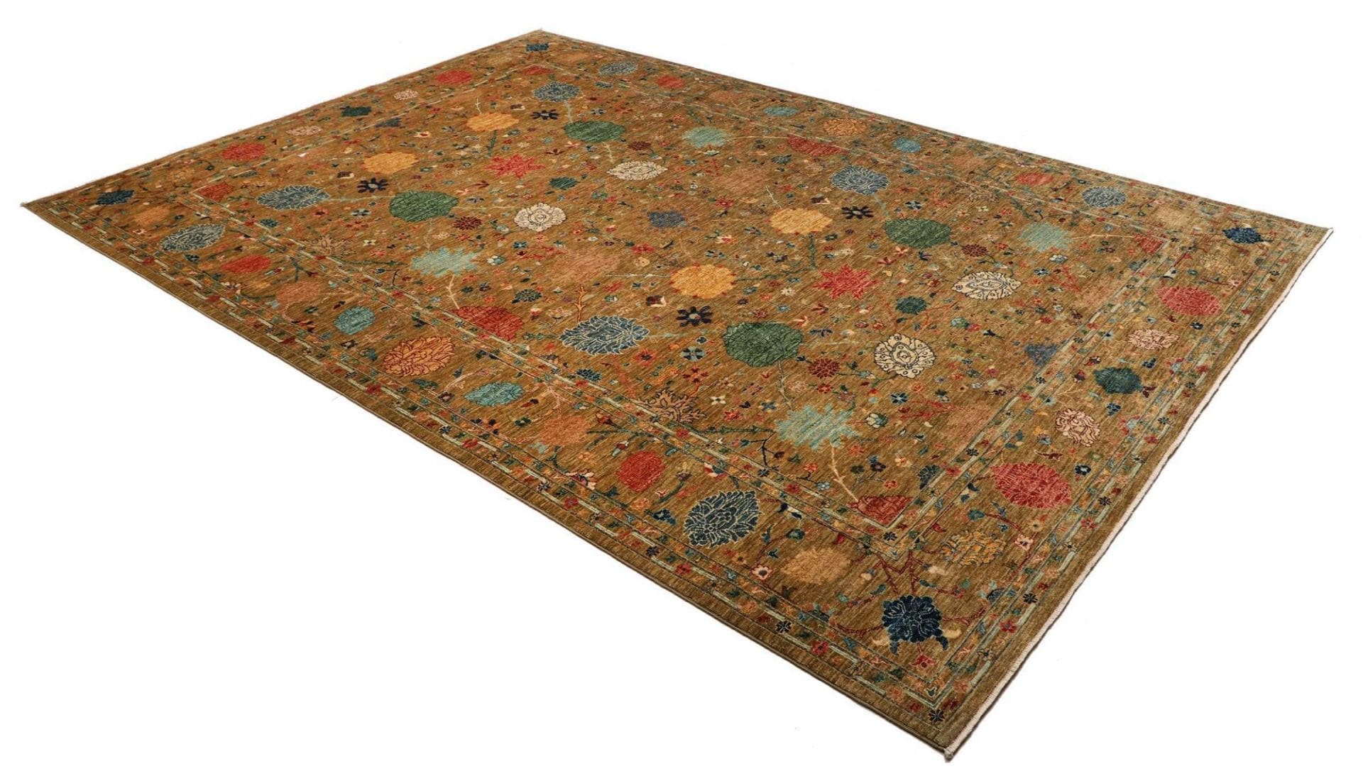 Alternative view of Hand-Knotted Samarkand Pakistani Rug, 210 × 302 cm, Wool