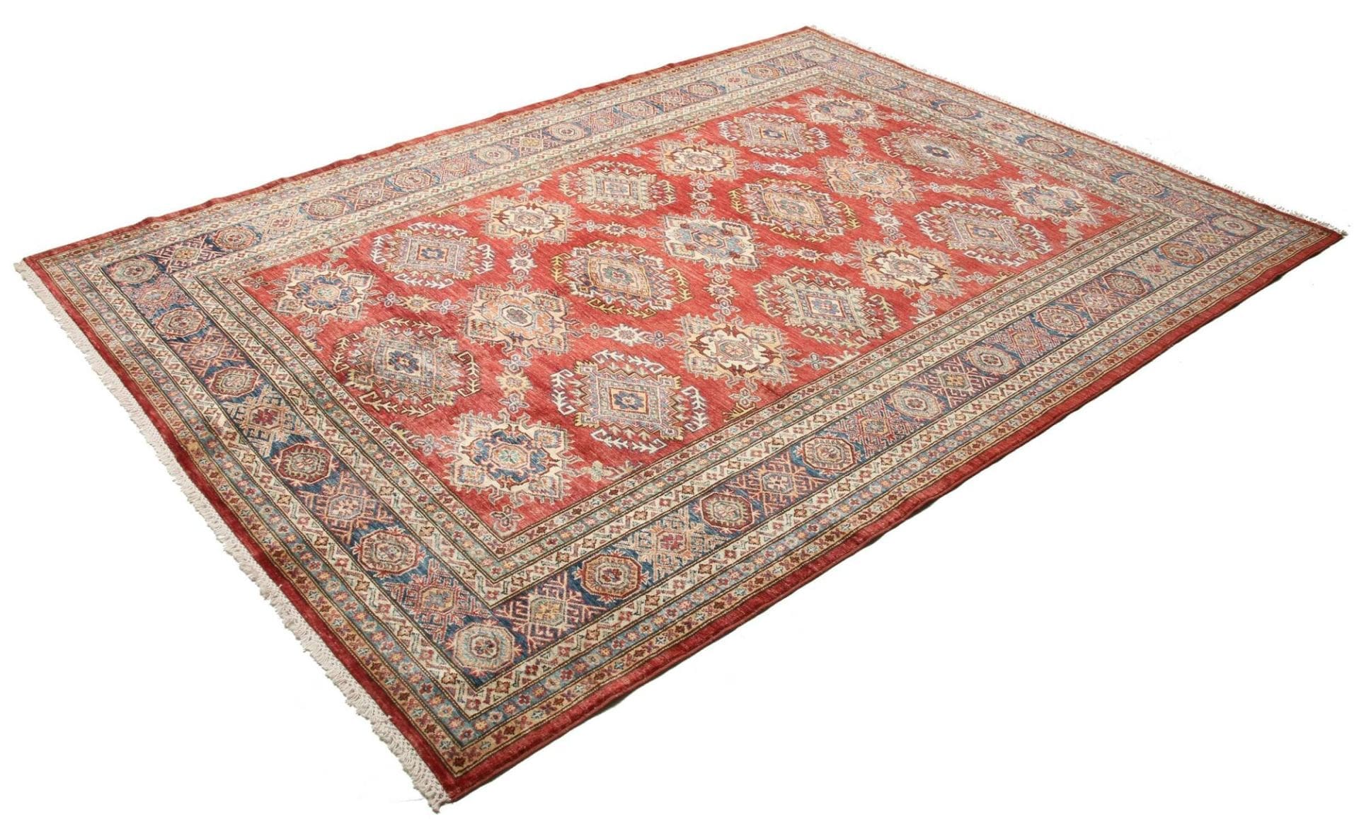 Alternative view of Kazak Pakistani Rug 210 × 283 cm in Wool, hand-knotted