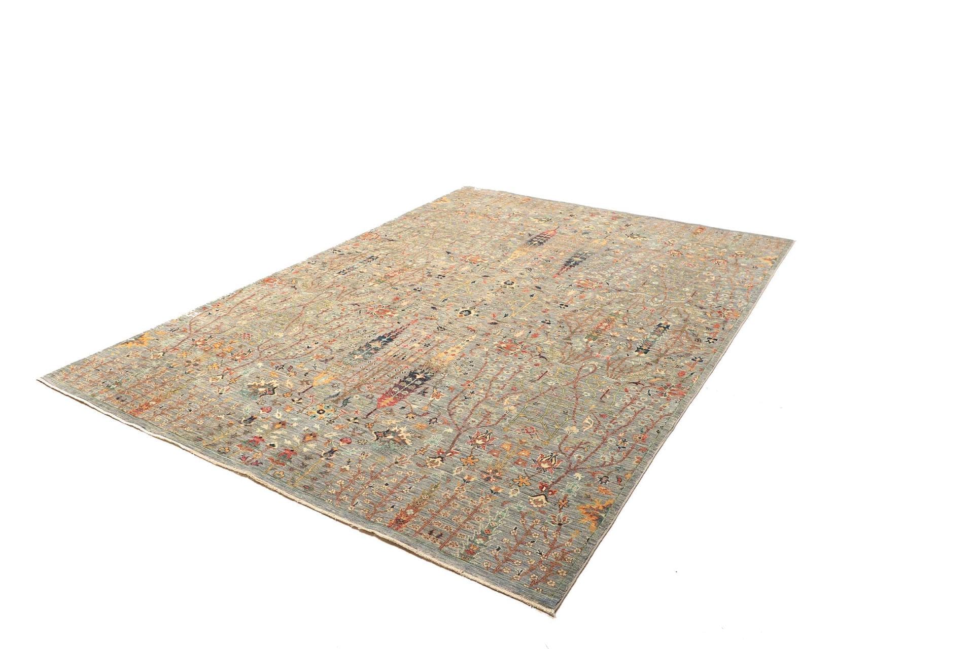 Alternative view of Hand-Knotted Samarkand Pakistani Rug, 209 × 292 cm, Wool