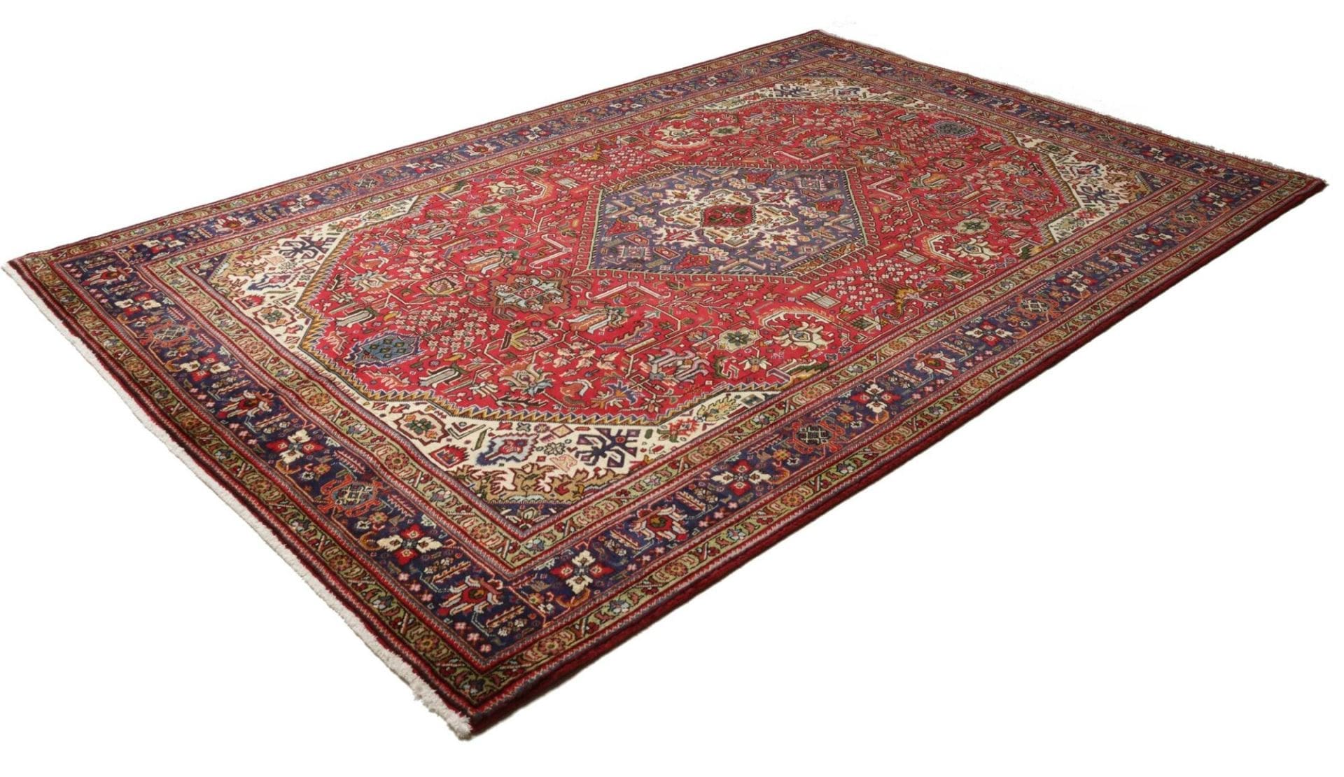 Alternative view of Hand-Knotted Tabriz Persian Rug, 203 × 308 cm, Wool