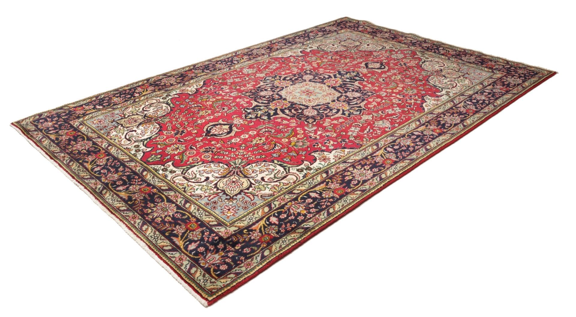 Alternative view of Wool Tabriz Persian Rug 201 × 310 cm, hand-knotted