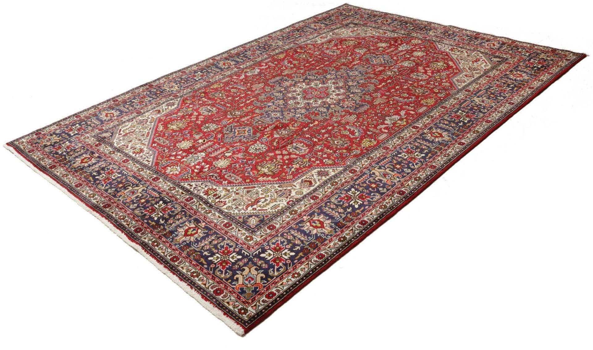 Alternative view of Wool Tabriz Persian Rug 206 × 295 cm, hand-knotted