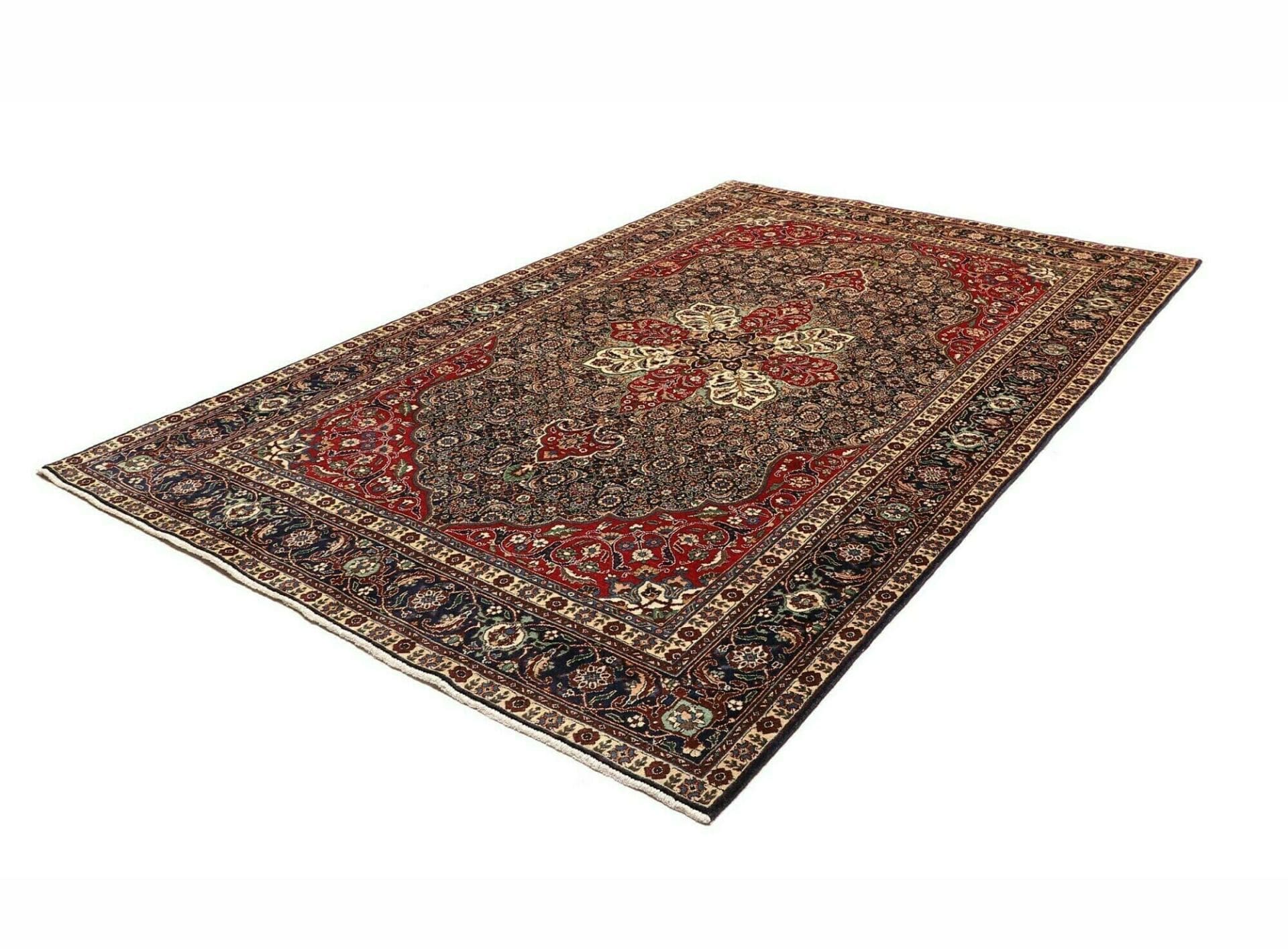 Alternative view of Hand-Knotted Tabriz Persian Rug, 203 × 305 cm, Wool