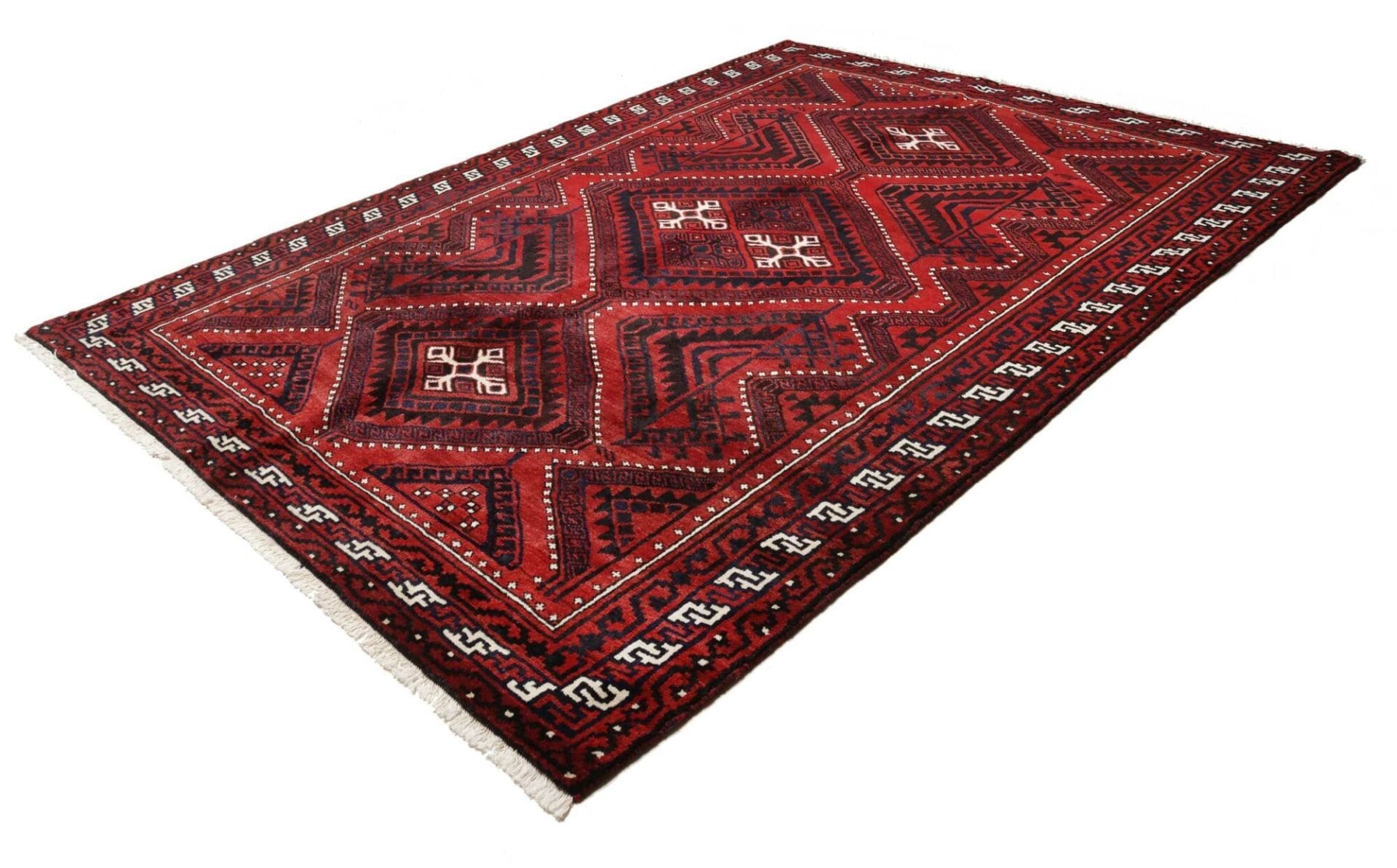 Alternative view of Hand-Knotted Loribaft Persian Rug, 216 × 295 cm, Wool