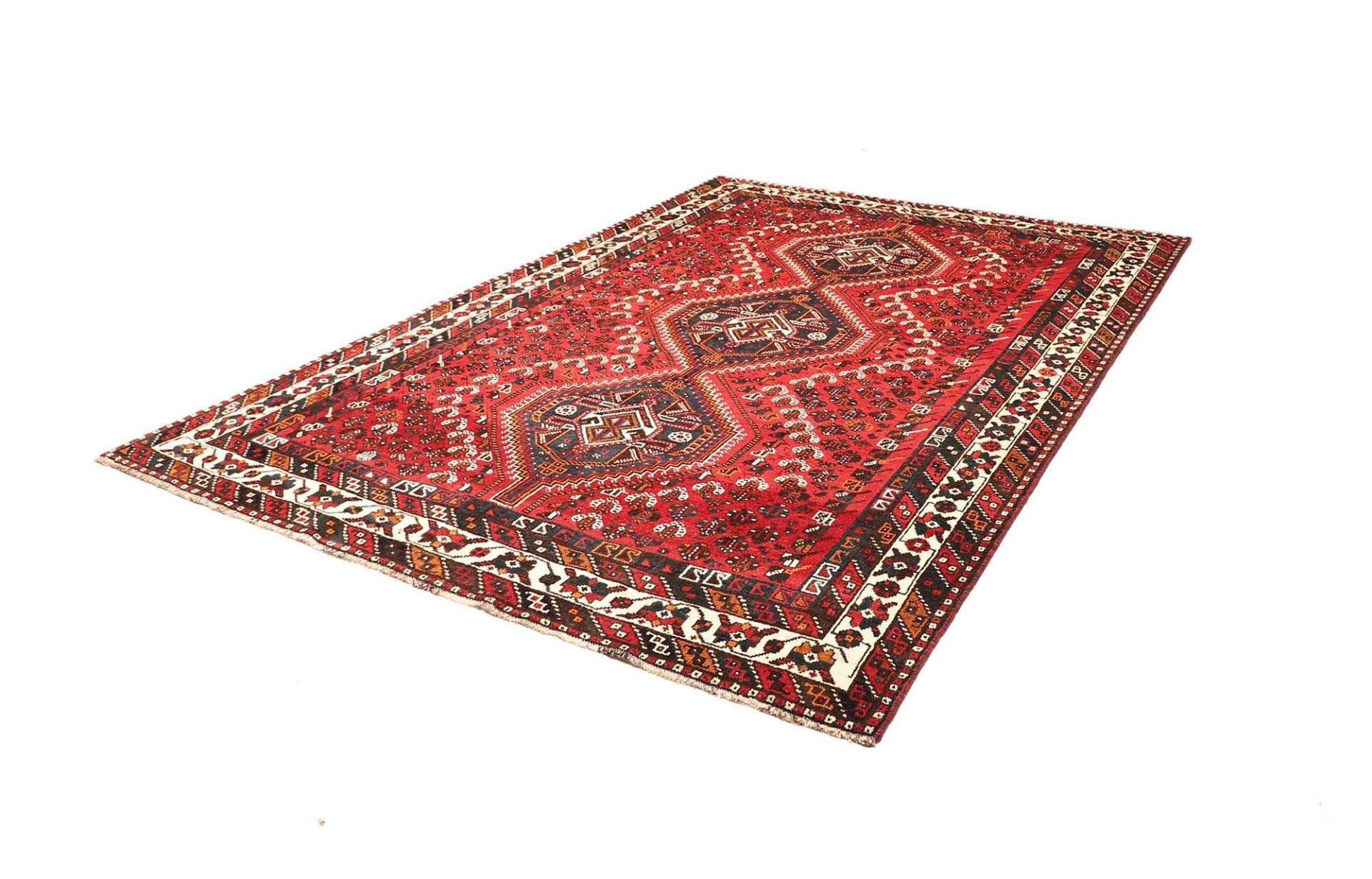 Alternative view of Shiraz Persian Rug 216 × 303 cm in Wool, hand-knotted