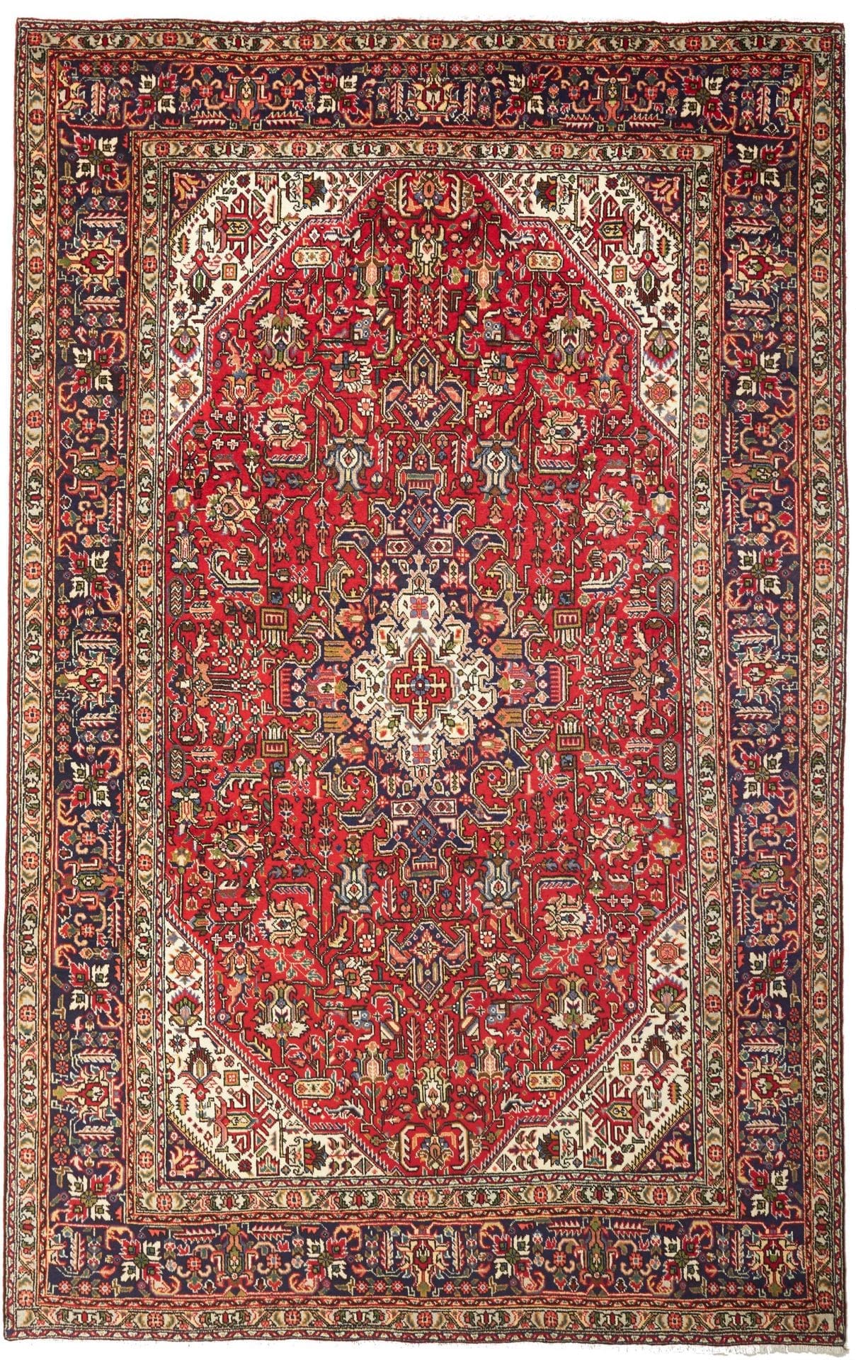 Wool Tabriz Persian Rug 208 × 315 cm, hand-knotted