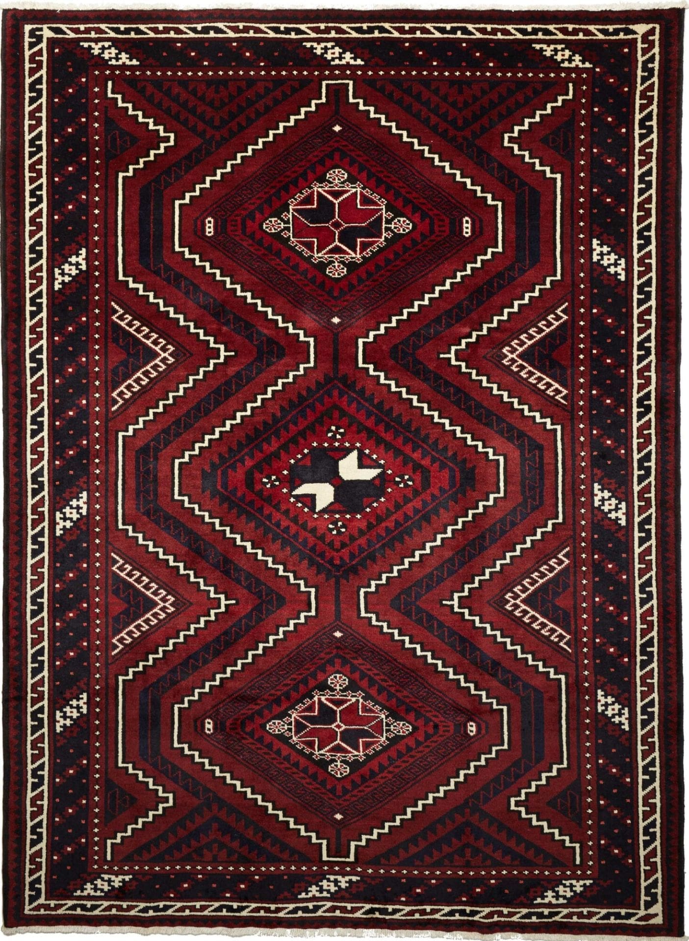 Hand-Knotted Persian Rug, 218 × 290 cm, Wool