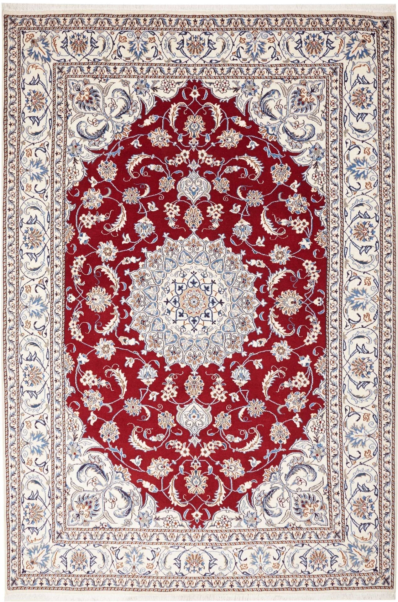 Wool Nain Persian Rug 199 × 290 cm, hand-knotted