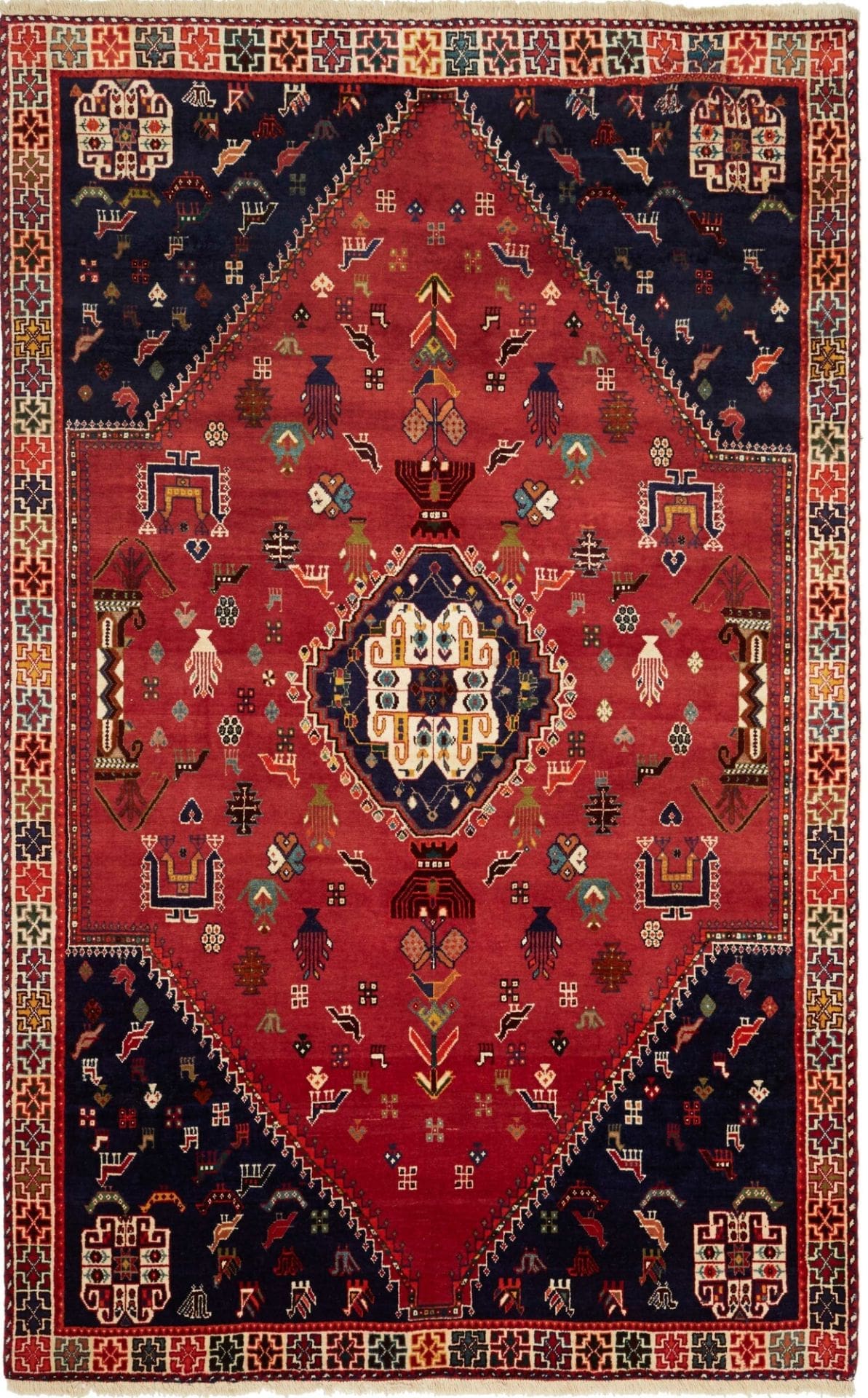 Shiraz Persian Rug 180 × 280 cm in Wool, hand-knotted