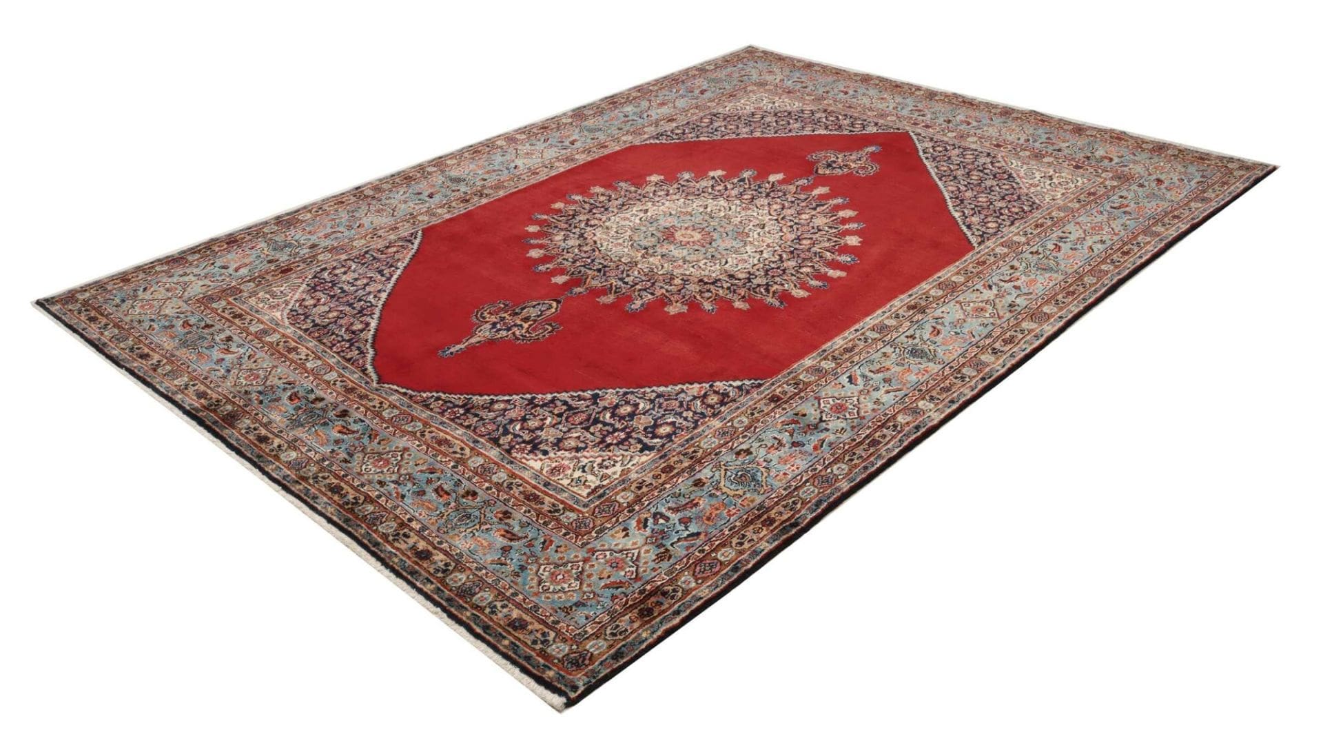 Alternative view of Wool Moud Persian Rug 209 × 295 cm, hand-knotted