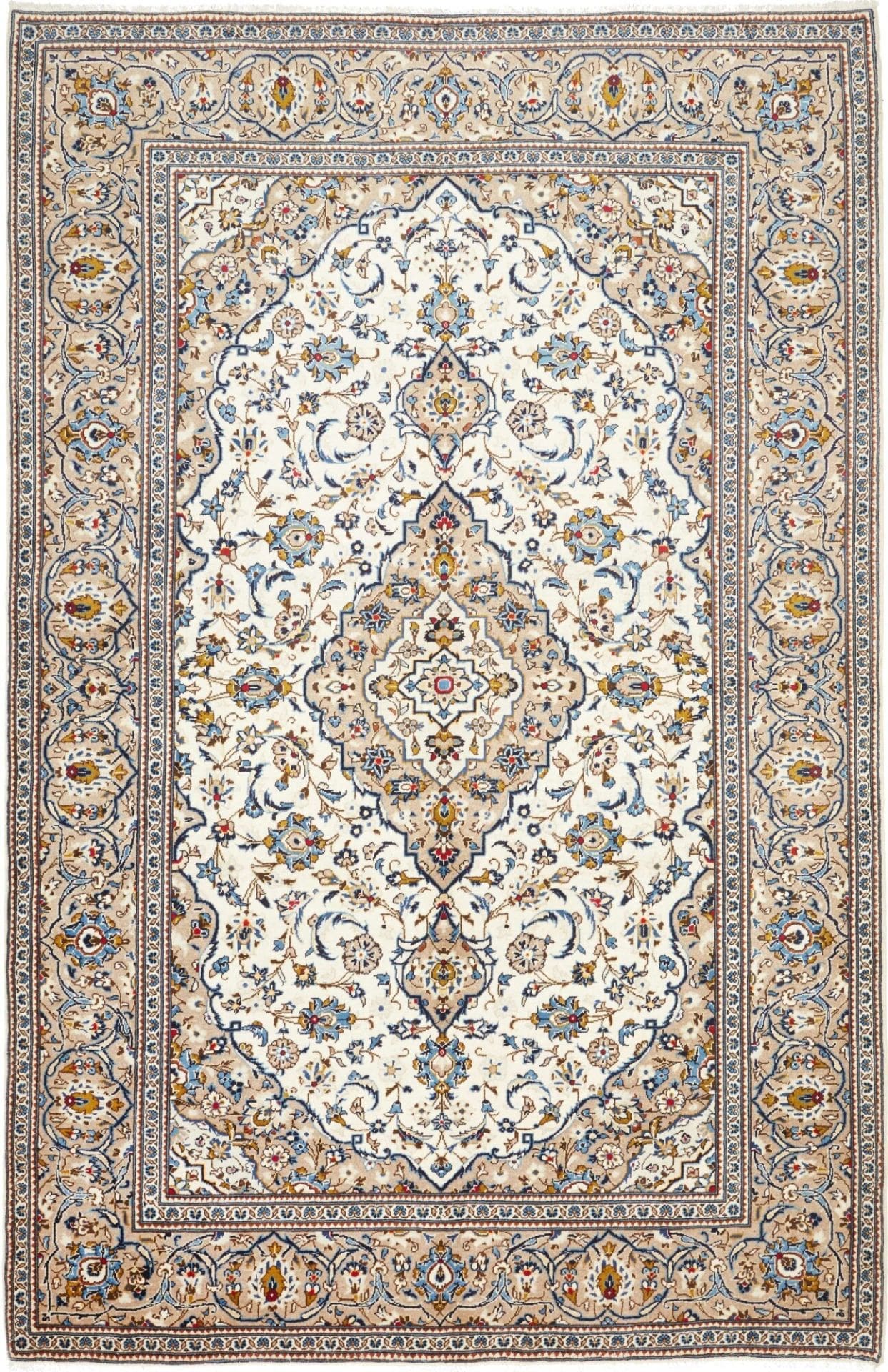 Kashan Persian Rug 203 × 306 cm in Wool, hand-knotted