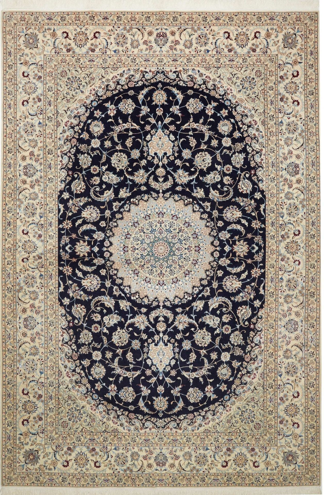 Wool Nain Persian Rug 206 × 306 cm, hand-knotted
