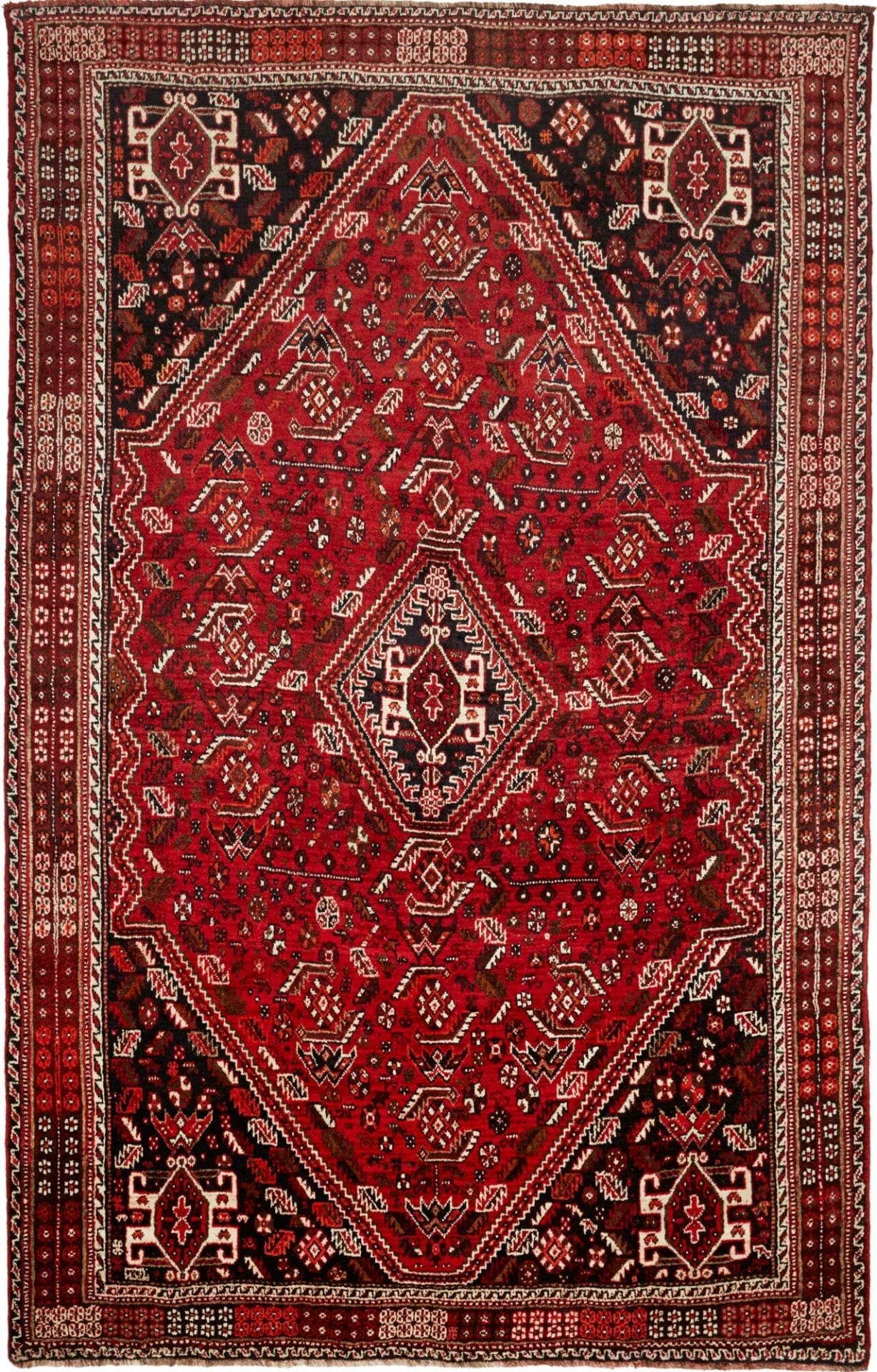 Wool Shiraz Persian Rug 181 × 280 cm, hand-knotted