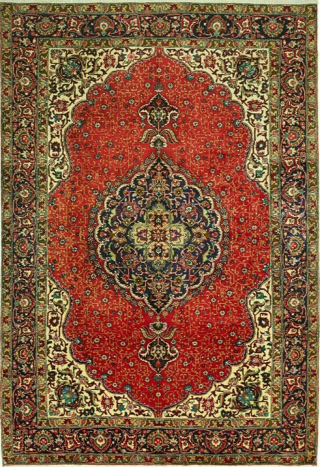 Tabriz Persian Rug 203 × 293 cm in Wool, hand-knotted