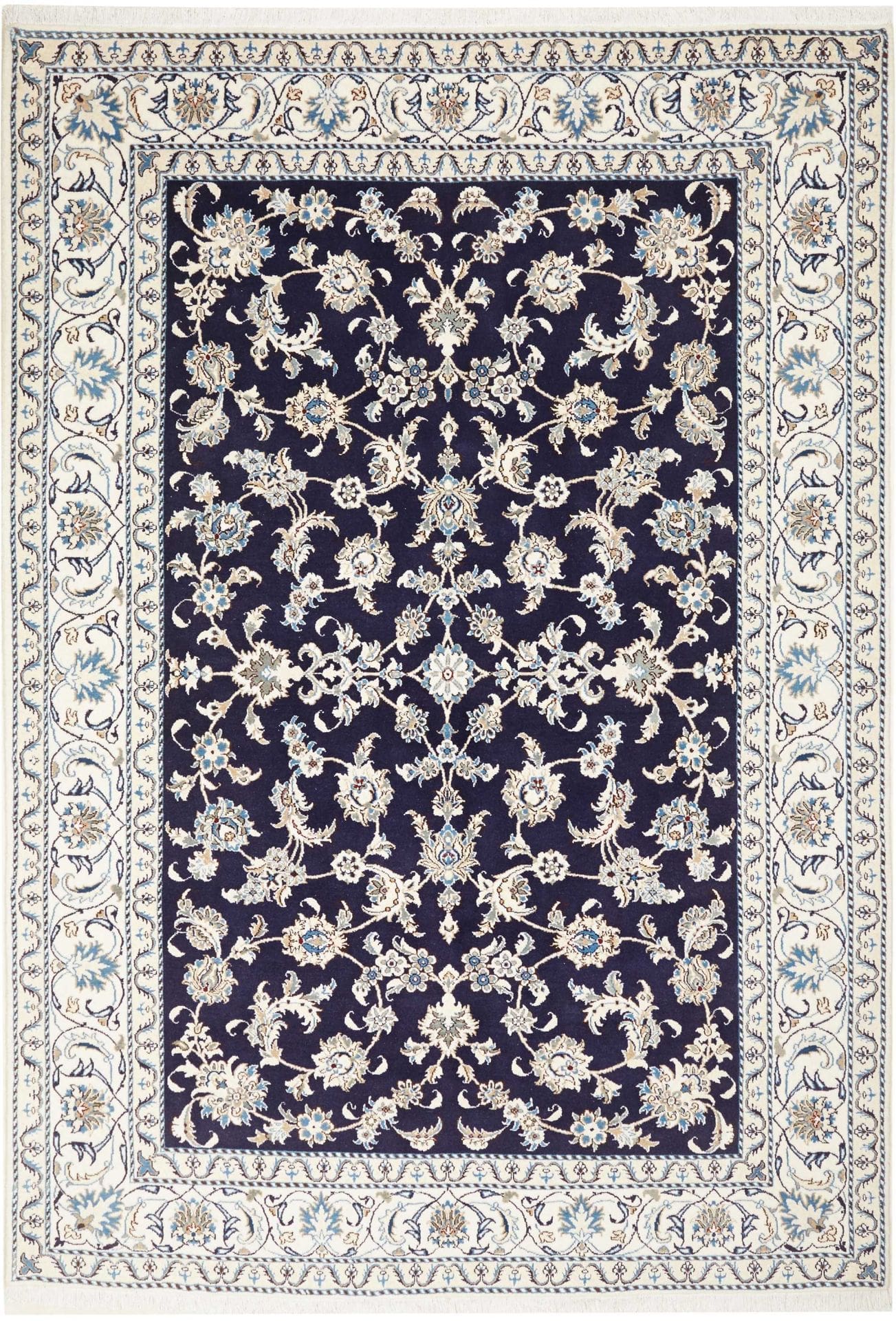 Nain Persian Rug 191 × 282 cm in Wool, hand-knotted