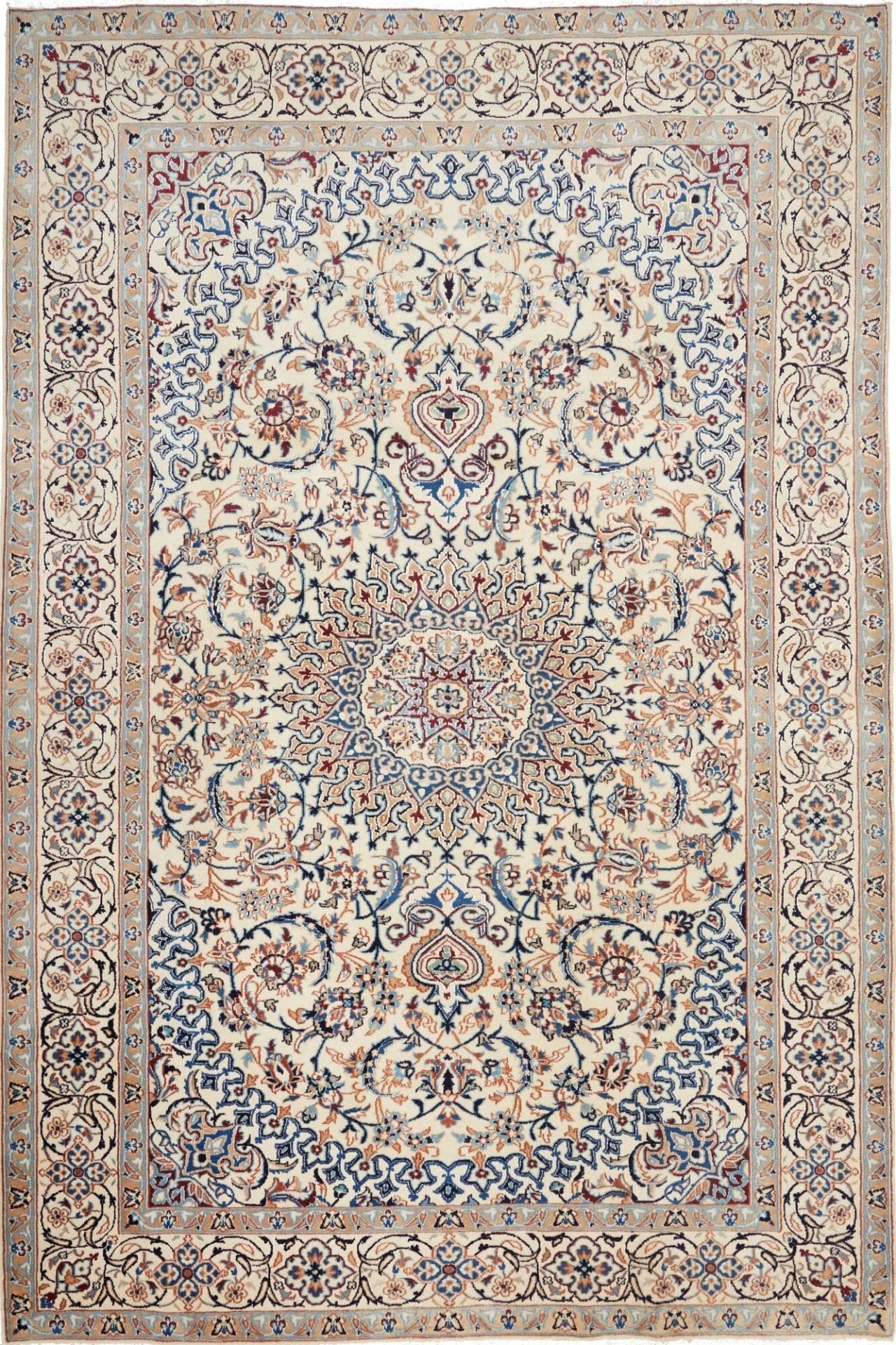 Wool Nain Persian Rug 199 × 302 cm, hand-knotted