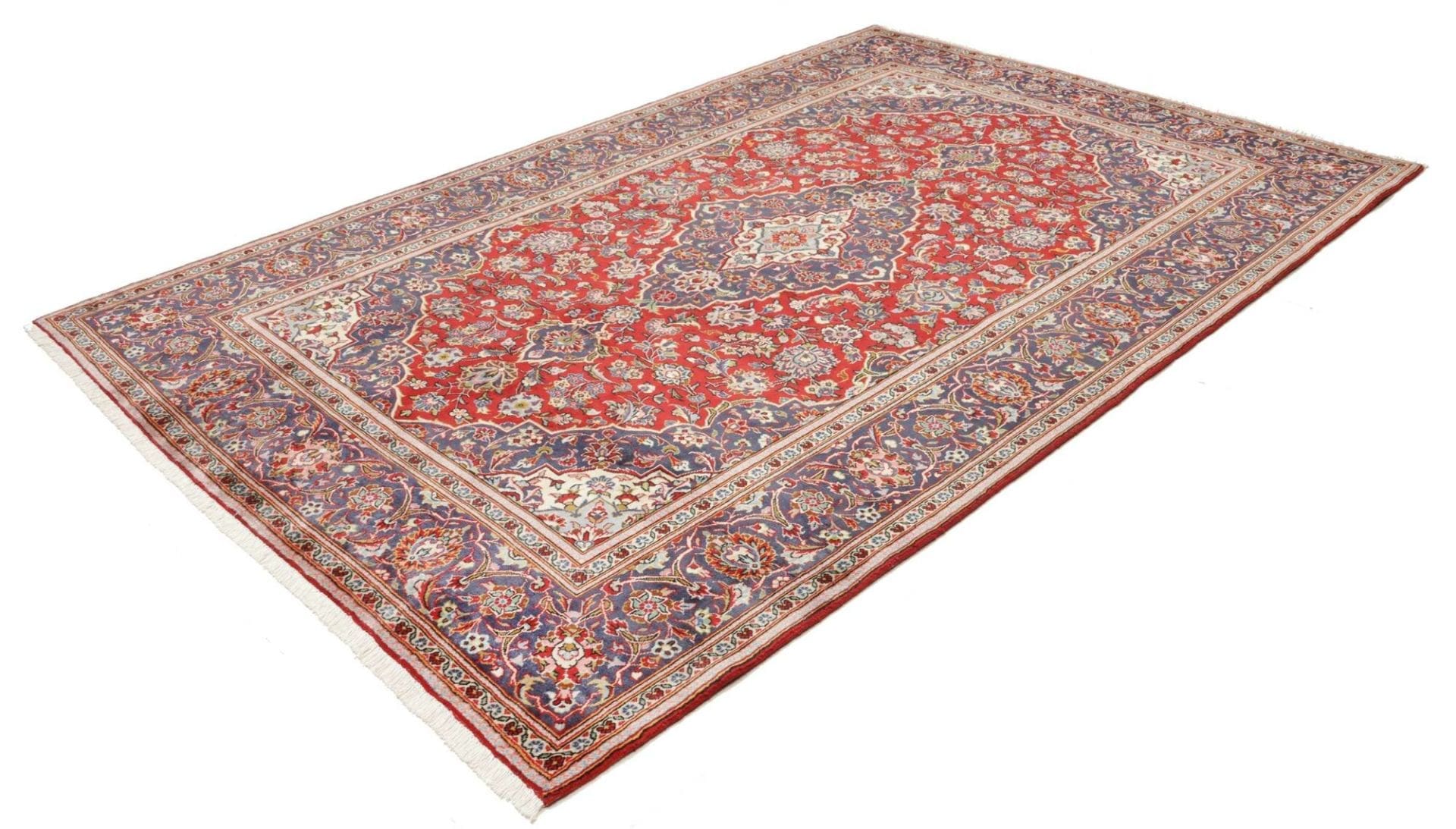 Alternative view of Kashan Persian Rug 199 × 298 cm in Wool, hand-knotted