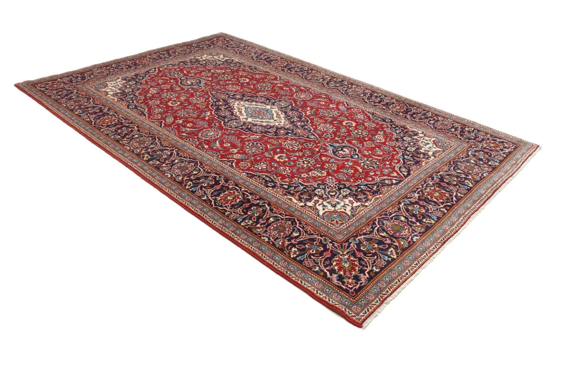 Hand-Knotted Kashan Persian Rug, 205 × 313 cm, Wool - Image 3