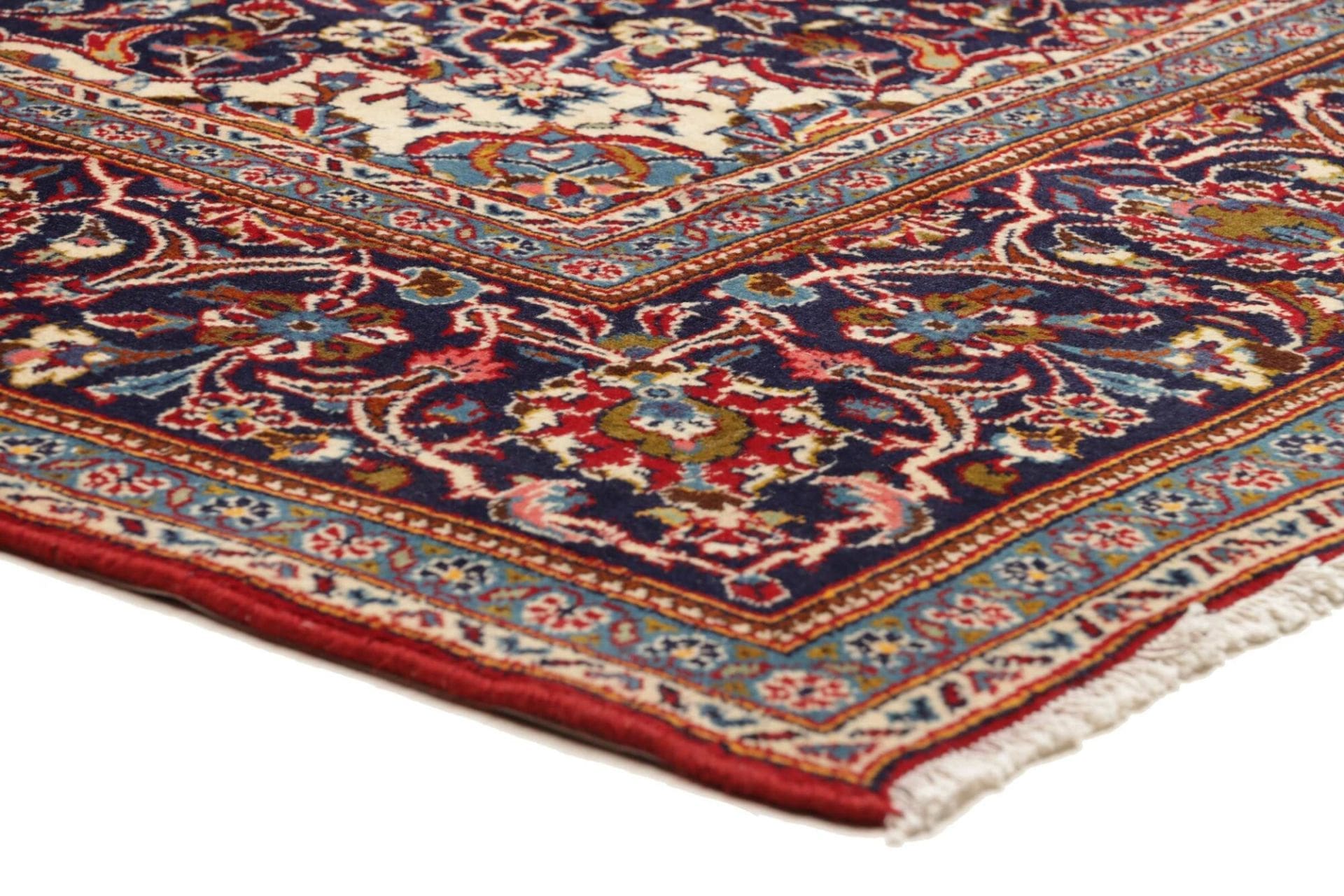 Hand-Knotted Kashan Persian Rug, 205 × 313 cm, Wool - Image 5