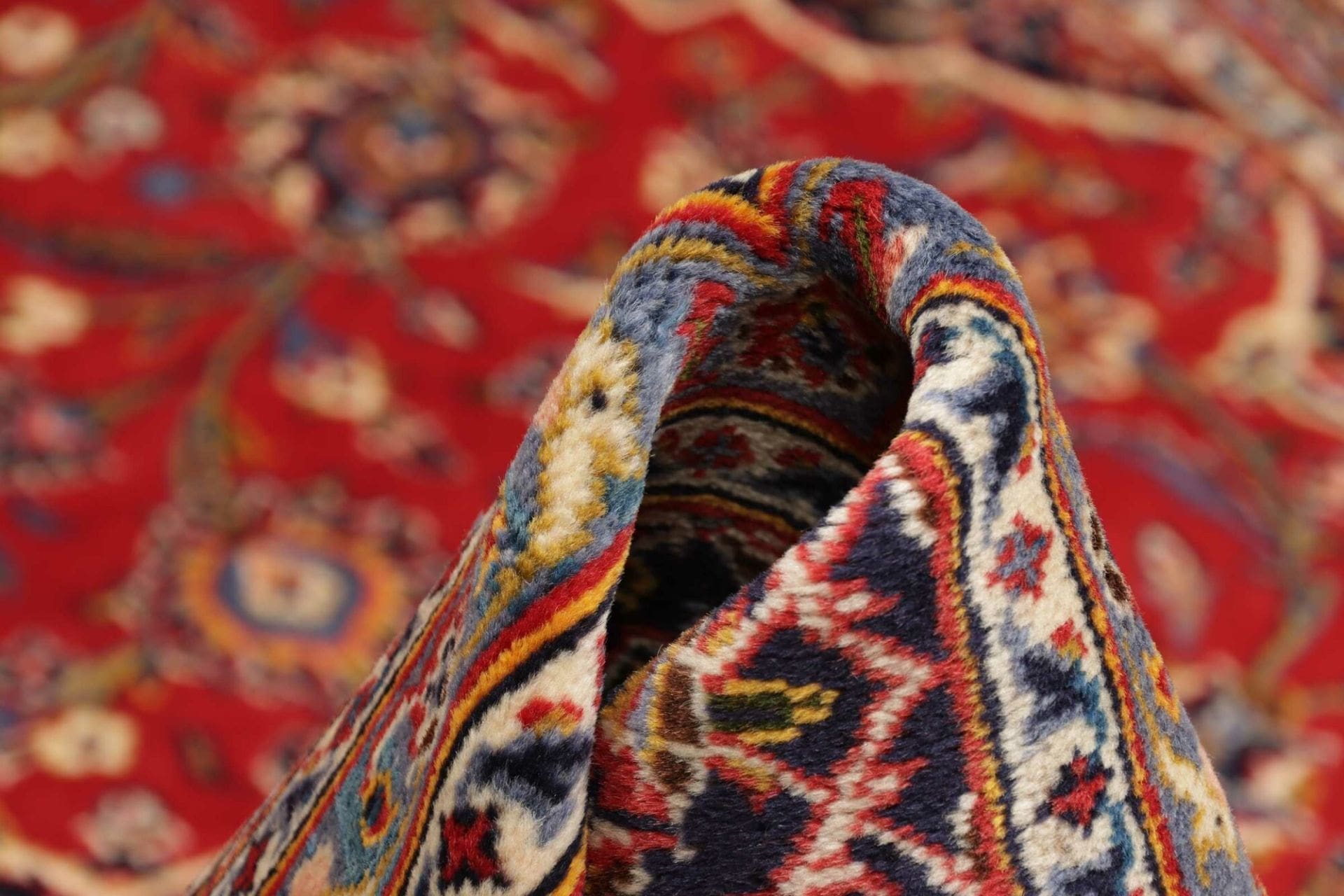 Hand-Knotted Kashan Persian Rug, 205 × 313 cm, Wool - Image 9