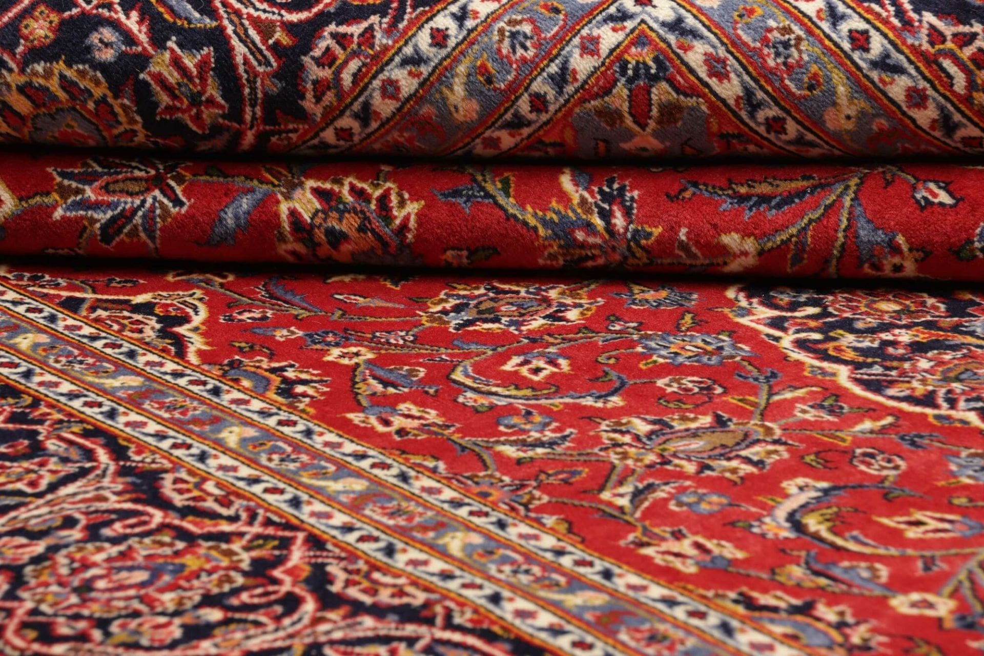 Hand-Knotted Kashan Persian Rug, 205 × 313 cm, Wool - Image 10