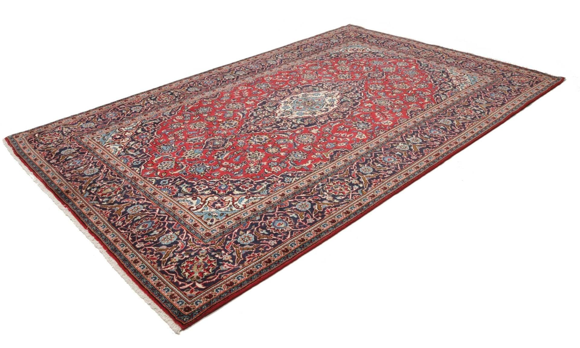 Alternative view of Wool Kashan Persian Rug 203 × 312 cm, hand-knotted