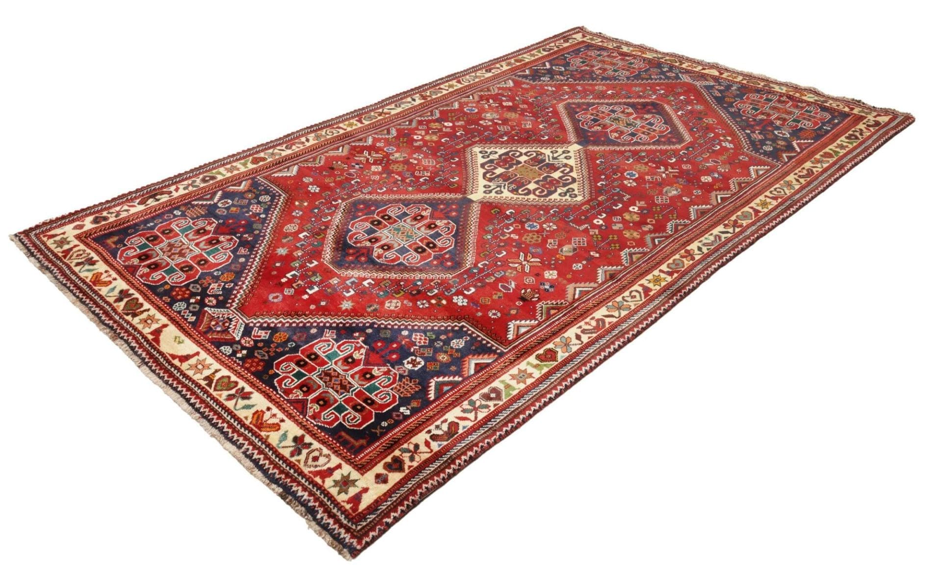 Alternative view of Shiraz Persian Rug 178 × 287 cm in Wool, hand-knotted