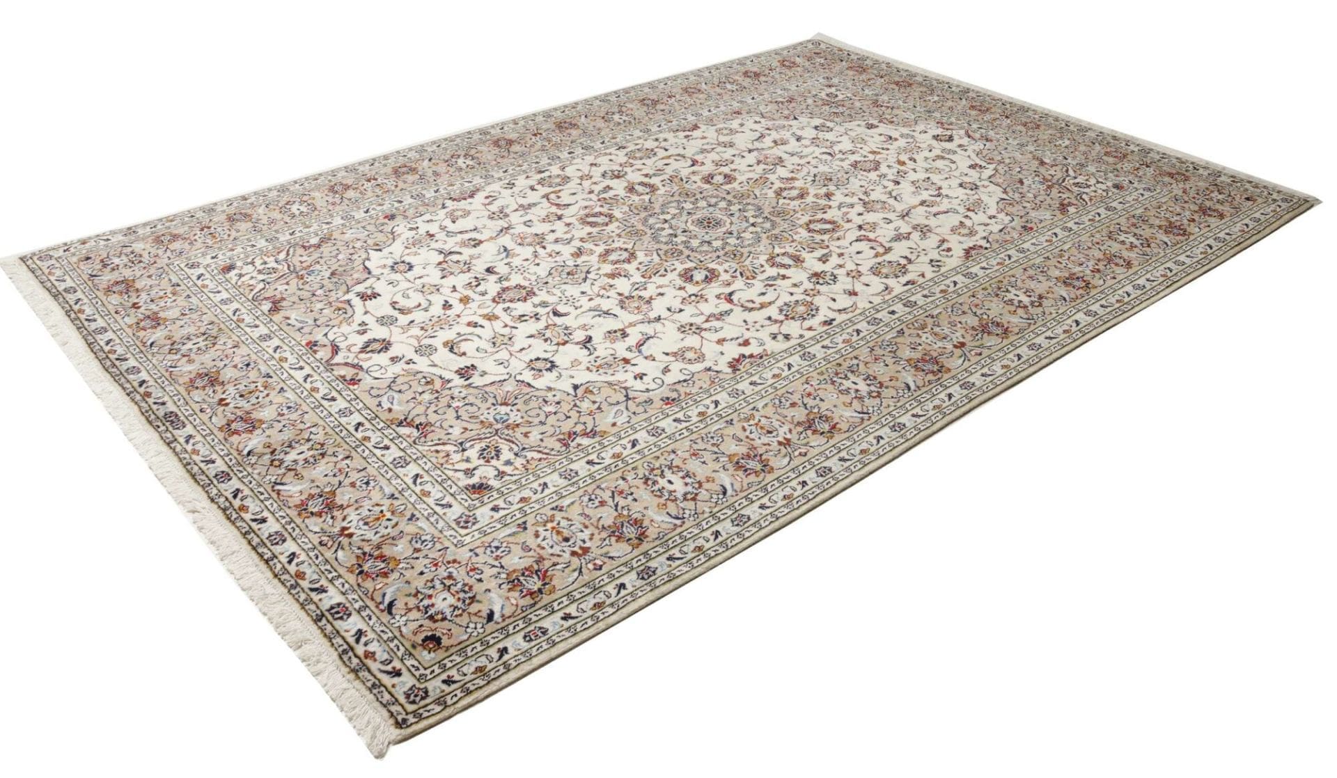 Alternative view of Hand-Knotted Kashan Persian Rug, 203 × 295 cm, Wool