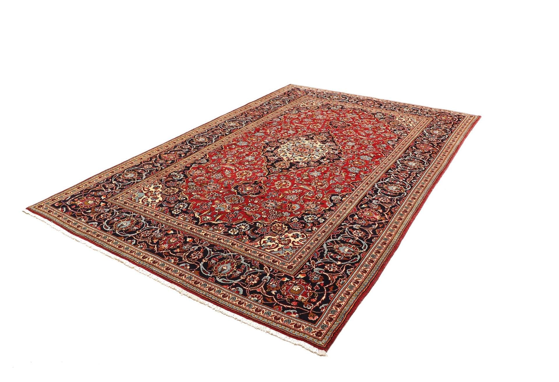 Alternative view of Hand-Knotted Kashan Persian Rug, 206 × 300 cm, Wool