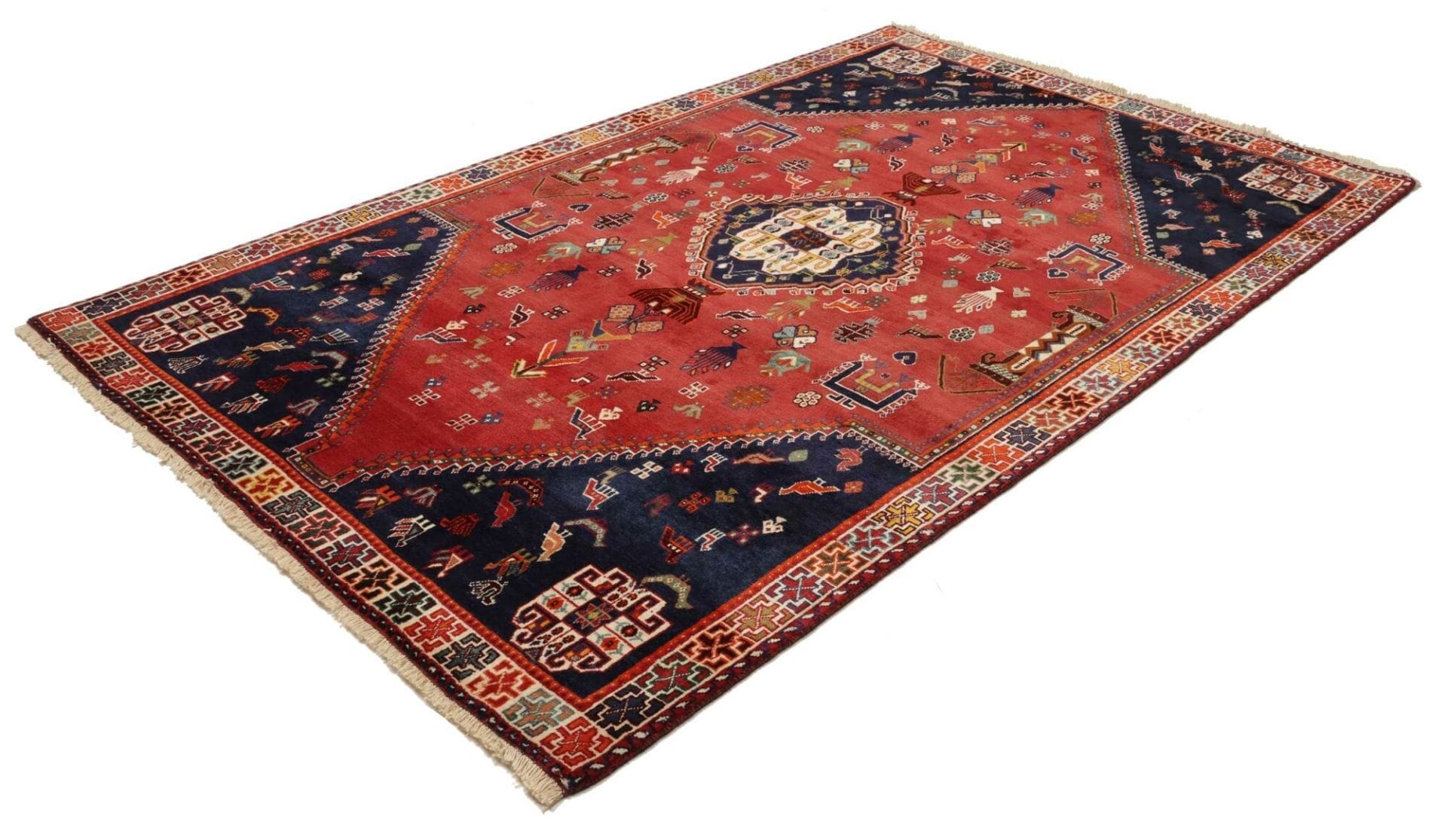 Alternative view of Shiraz Persian Rug 180 × 280 cm in Wool, hand-knotted